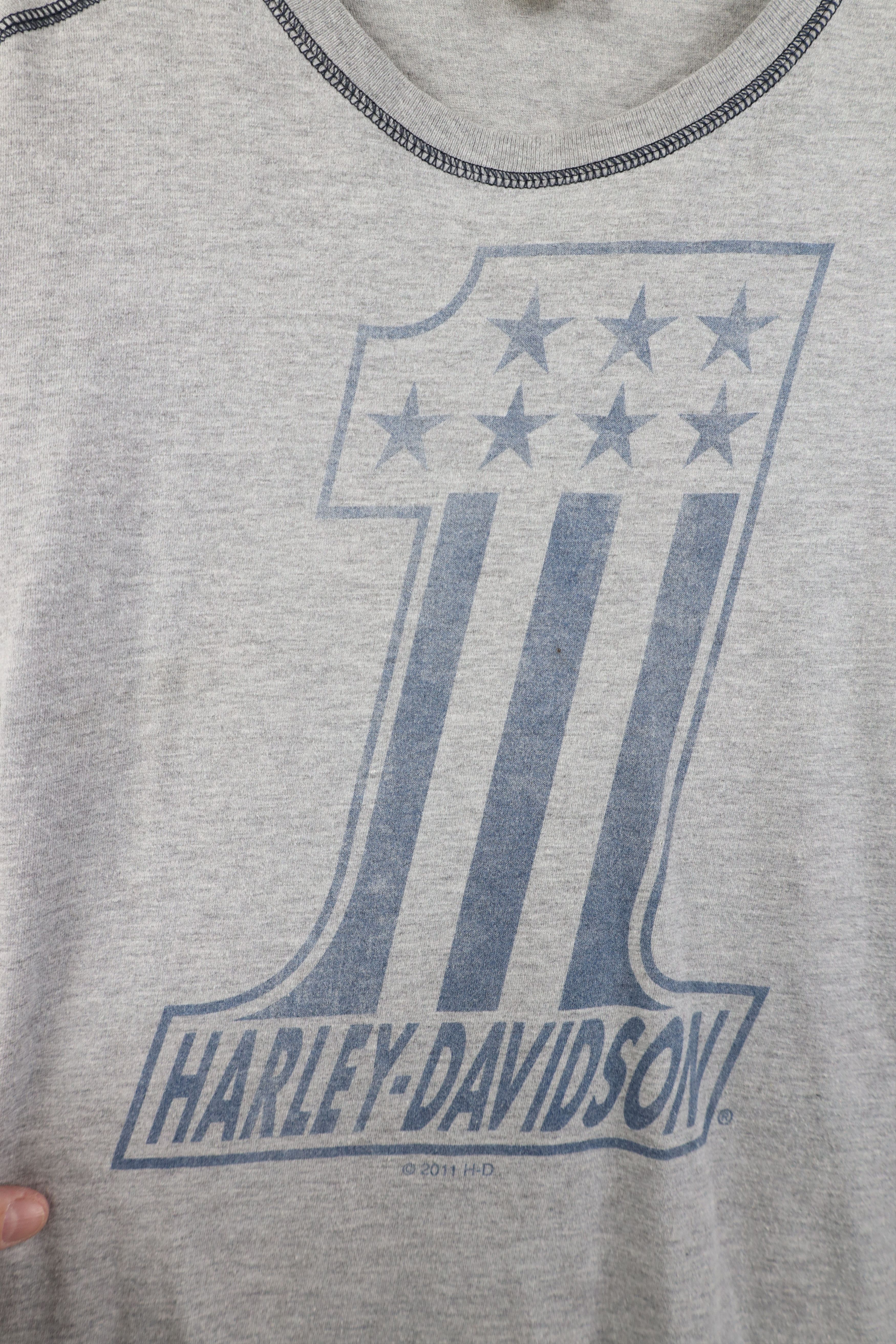 Harley Davidson Vintage Y2K Harley Davidson Seattle Long Sleeve T-Shirt Gray Size US L / EU 52-54 / 3 - 4 Thumbnail