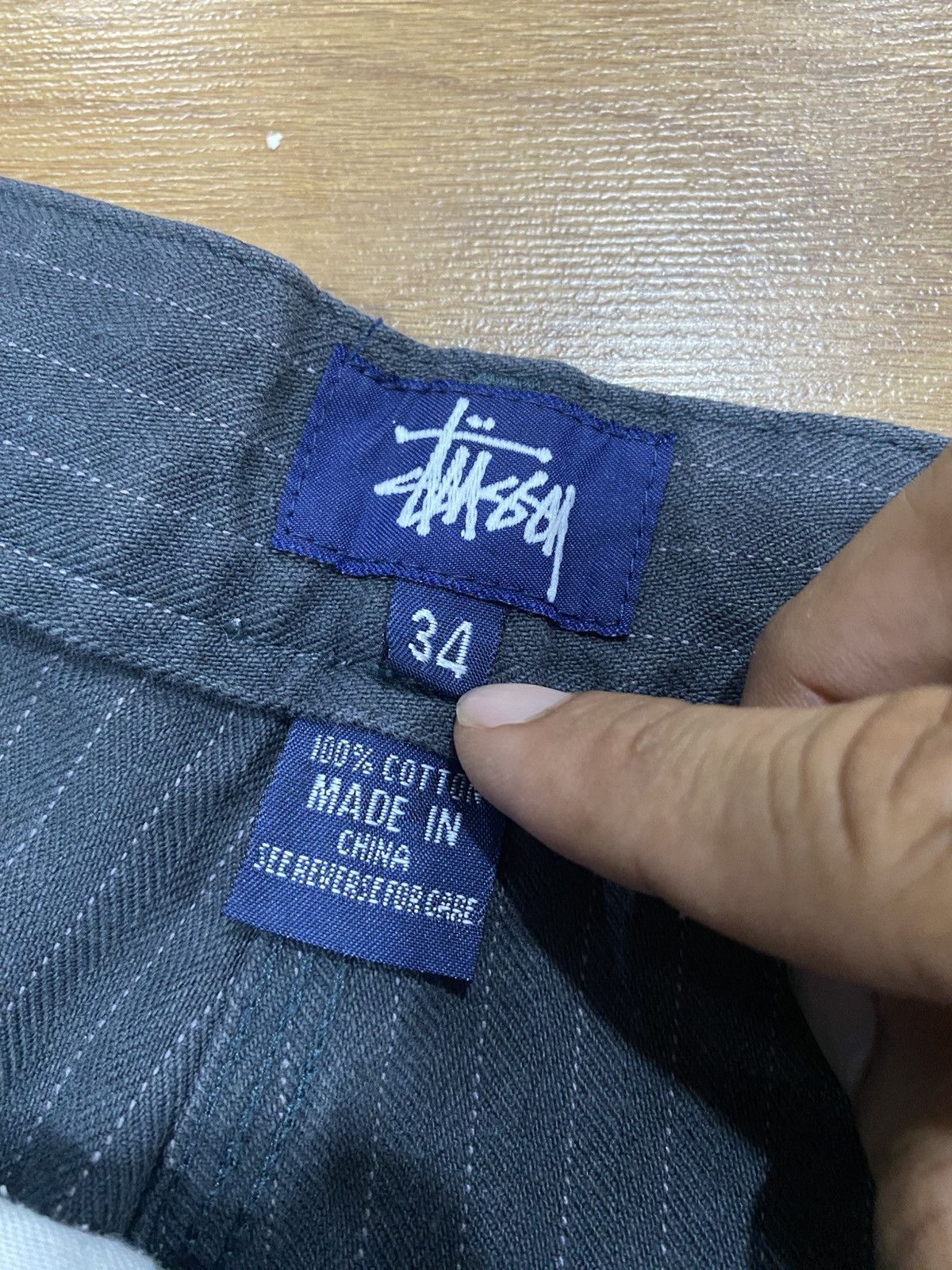 Stussy Vintage Y2K Stussy Worldwide Stripe Short Pant Size US 34 / EU 50 - 8 Thumbnail