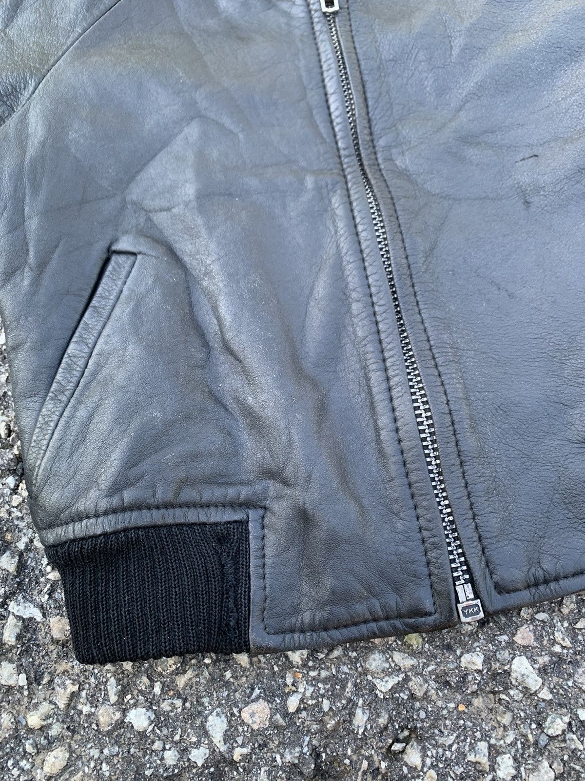 Japanese Brand × Vintage THRIVE WEAR LEATHER JACKET KIDS 3-4 YEAR Size US XXS / EU 40 - 6 Thumbnail