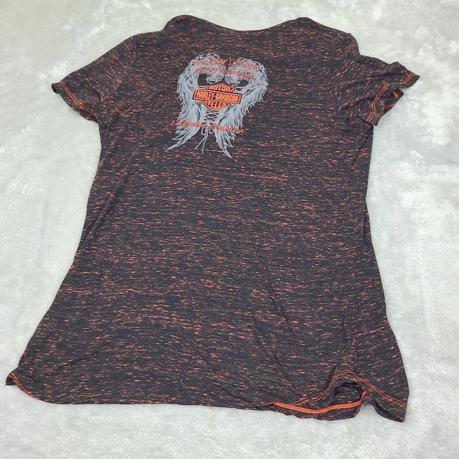 Harley Davidson Harley Davidson Short Sleeve T-Shirt Black/orange Washout Si Size XXL / US 16-18 / IT 52-54 - 10 Thumbnail