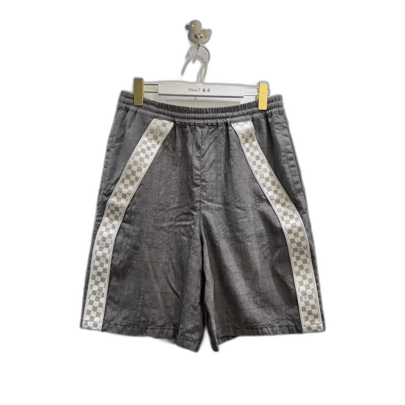 Louis Vuitton LV Louis Vuitton Gray Checkered Logo Shorts-yf Size US 34 / EU 50 - 1 Thumbnail