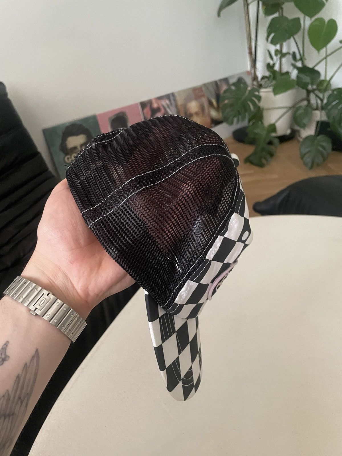 Von Dutch Von Dutch Y2k Trucker Hat Hype Rare Checkerboard Racing Size ONE SIZE - 4 Thumbnail