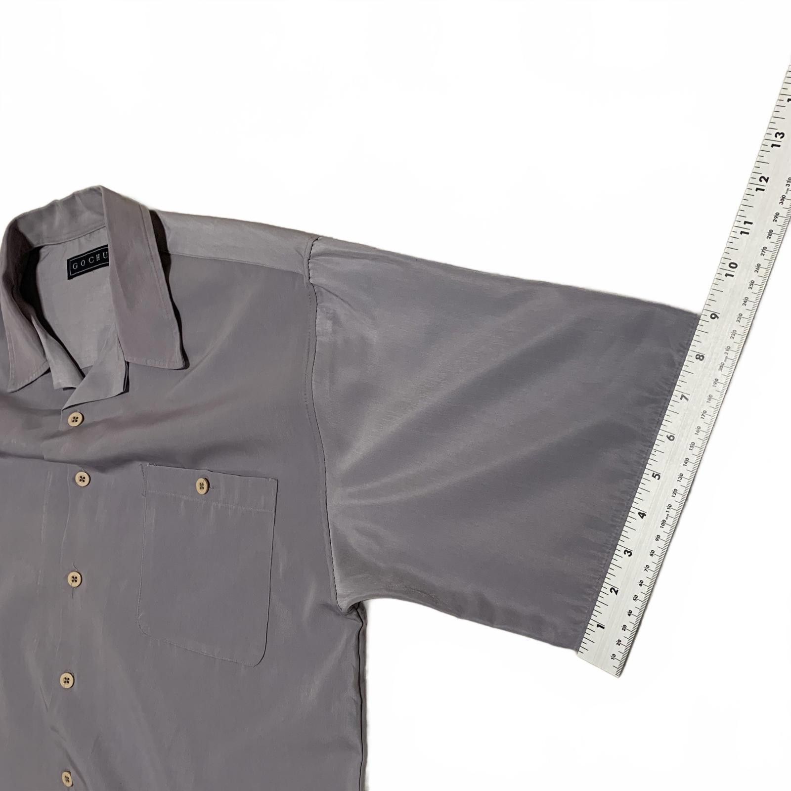 Other Vintage 90s Y2K GOCHU Men's XL Gray Short Sleeve Shirt Korea Size US XL / EU 56 / 4 - 7 Thumbnail