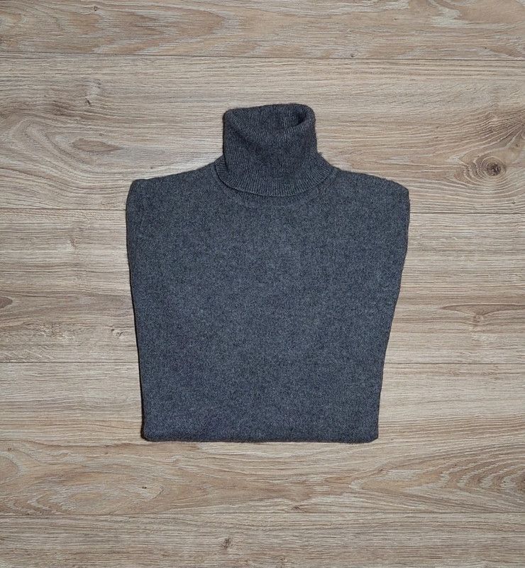 Other 100% cashmere sweater turtleneck jumper gray vintage Size S / US 4 / IT 40 - 2 Thumbnail
