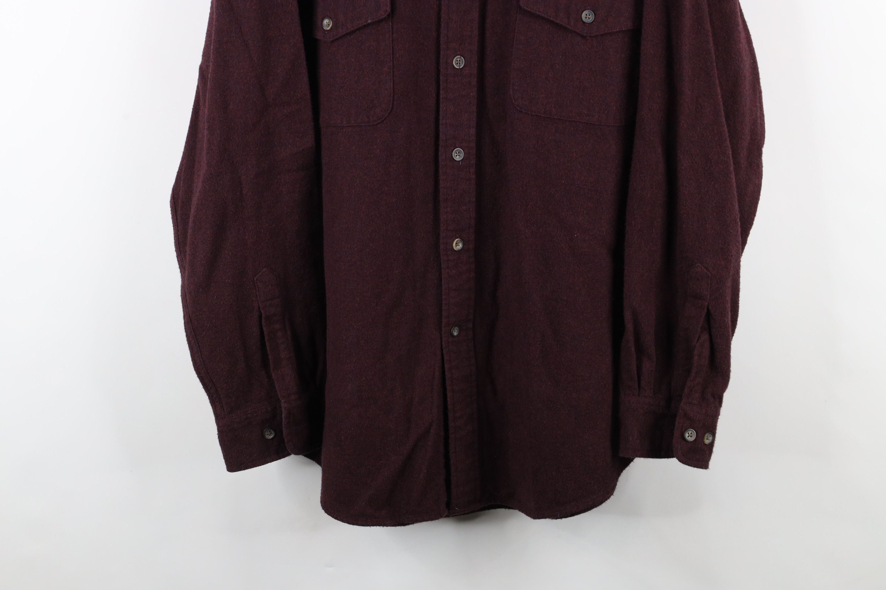 Vintage Vintage 90s Streetwear Cloth Collared Button Shirt Purple Size US L / EU 52-54 / 3 - 3 Thumbnail