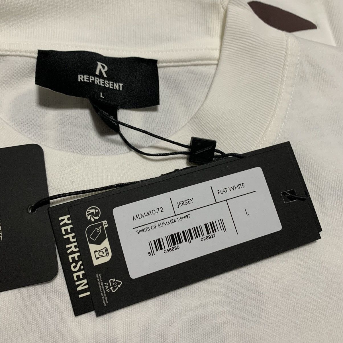 Represent Clo. Represent Large Spirits Of Summer Flat White Tee Size US L / EU 52-54 / 3 - 6 Thumbnail