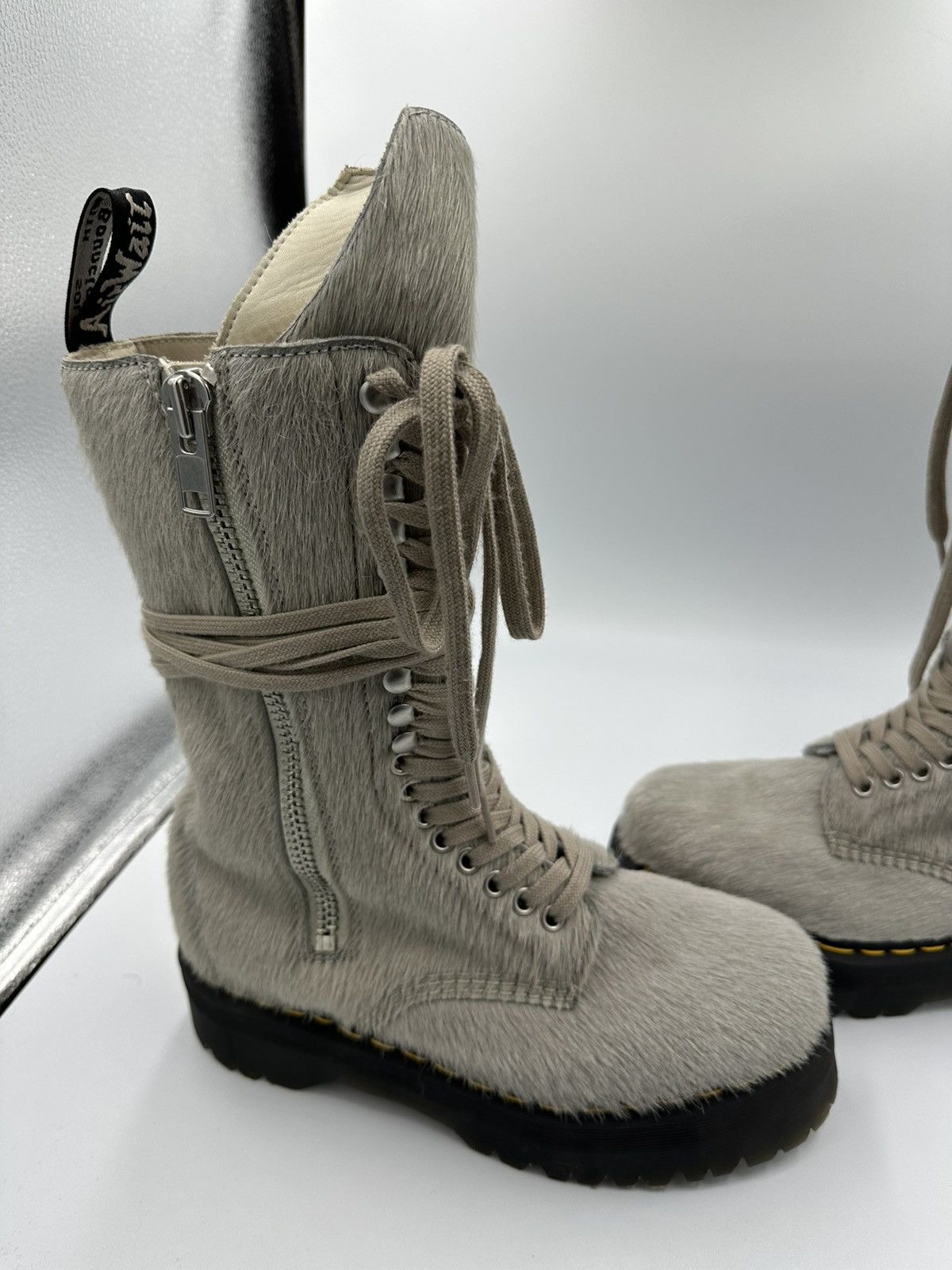 Dr. Martens × Rick Owens Rick Owens x Dr. Martens Pony Hair Boots Size US 7.5 / EU 40-41 - 8 Thumbnail