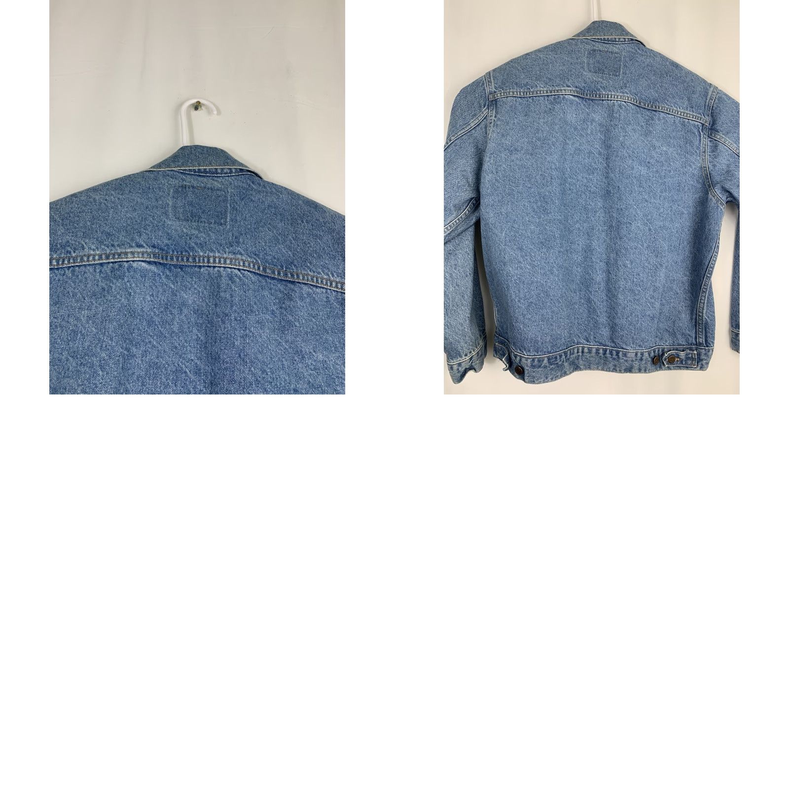 Vintage VINTAGE Three Rivers Denim Jacket Mens Large Blue USA Jean Jacket Men Size US 33 - 10 Thumbnail