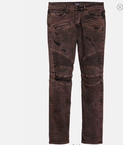 Hudson Hudson Los Angeles Blinder V2 Moto Skinny Biker Jeans ( 31 ) Size US 31 - 3 Thumbnail
