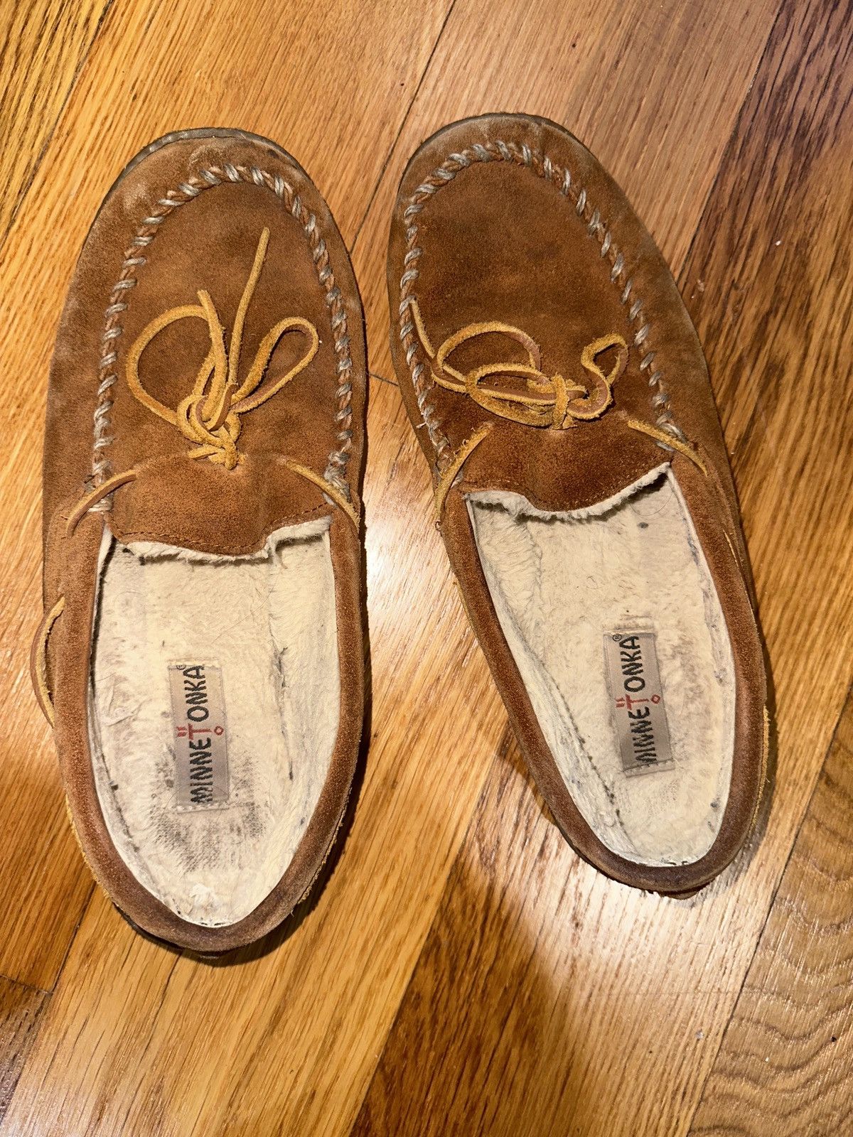 Minnetonka Brown Minnetonka Slip Ons Size US 11 / EU 44 - 1 Thumbnail