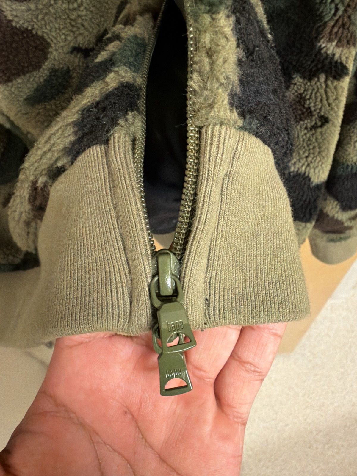 Bape Bape Camo Fleece Zip Up Size US L / EU 52-54 / 3 - 6 Thumbnail