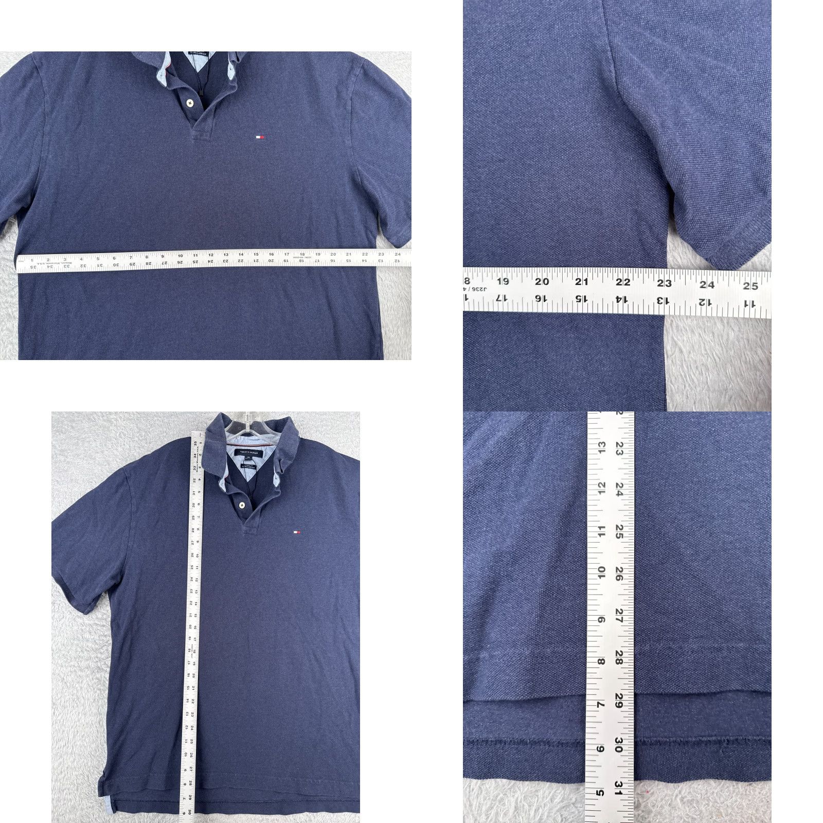 Tommy Hilfiger Tommy Hilfiger Polo Shirt Men 2XL XXL Blue Classic Fit 100% Cotton READ Size US XXL / EU 58 / 5 - 8 Thumbnail