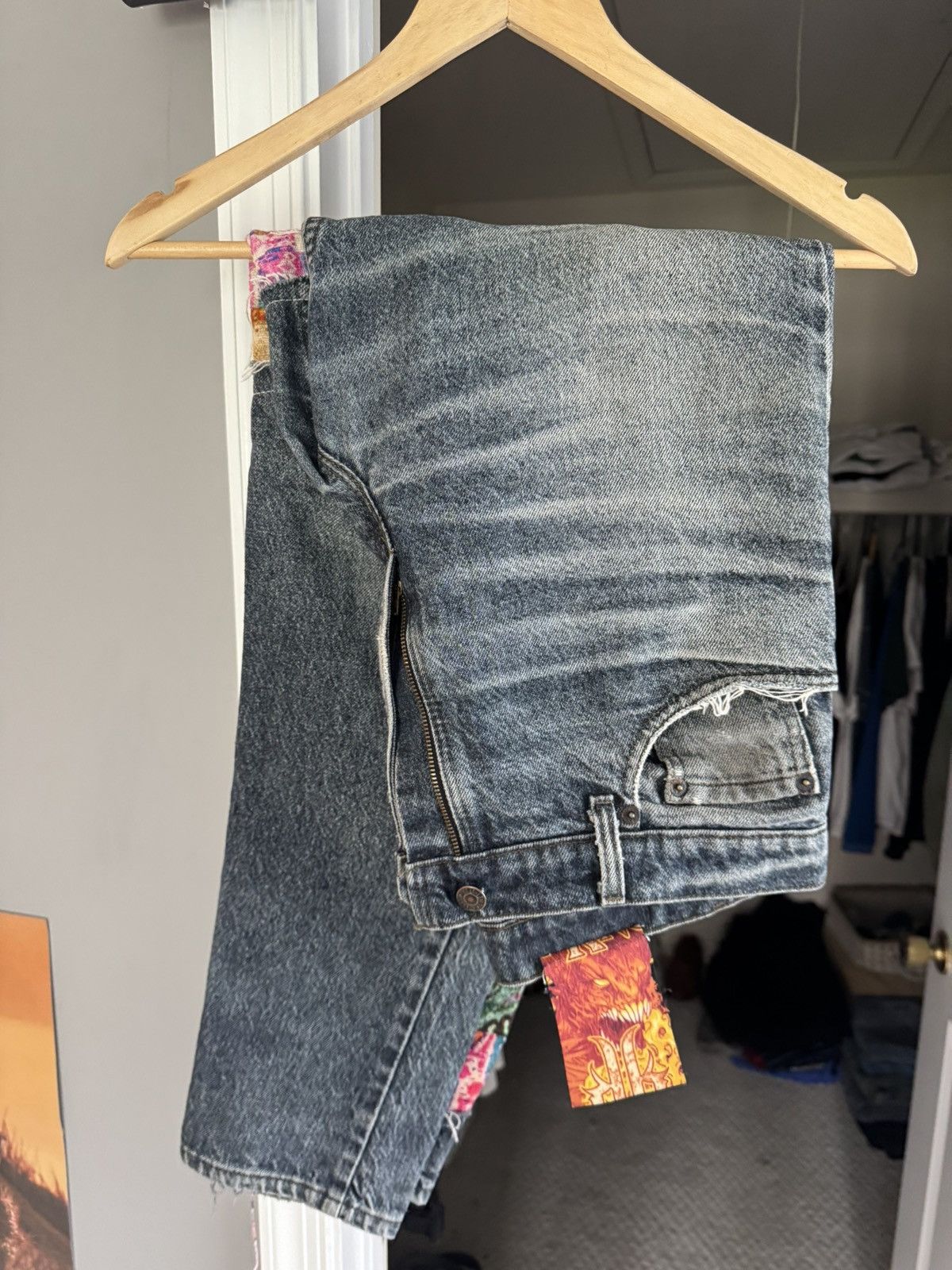 Levi's Vintage Clothing Levi 550 patchwork Size US 32 / EU 48 - 3 Thumbnail