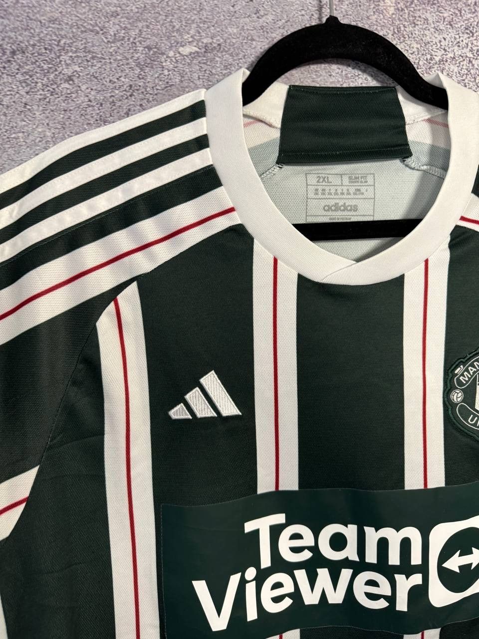 Adidas HOJLUND Manchester United 2023/24 Adidas Soccer Jersey Size US XL / EU 56 / 4 - 7 Thumbnail
