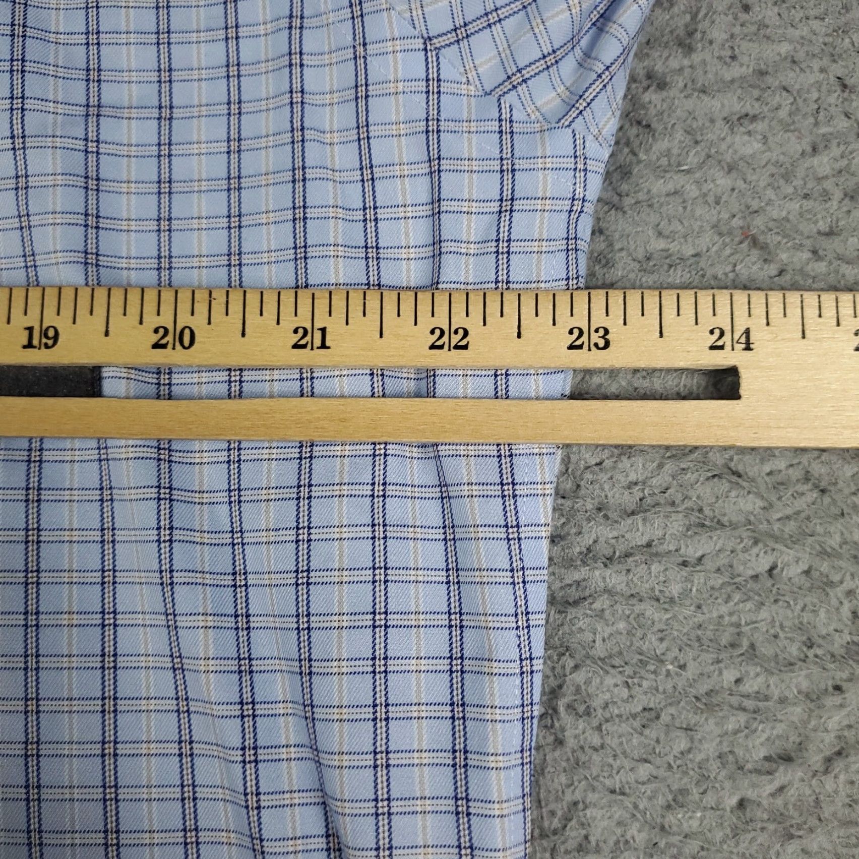 Brooks Brothers Brooks Brothers Dress Shirt Mens Size 15.5 Blue Plaid Long Sleeve Button Up Casual Size 40R - 5 Thumbnail