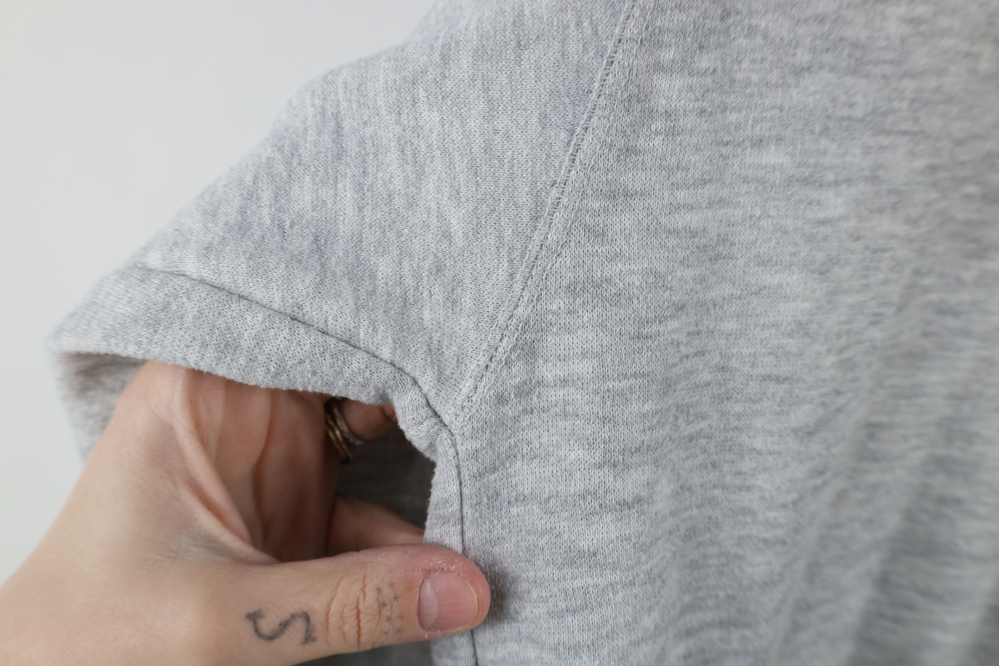 Vintage Vintage 90s Streetwear Henley Sweatshirt Heather Gray Size US M / EU 48-50 / 2 - 9 Thumbnail