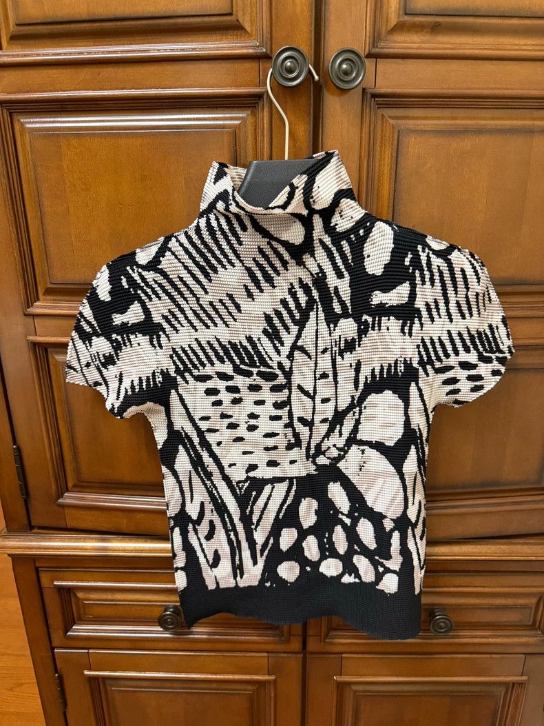 Issey Miyake Issey Miyake Me FK765 Short Sleeve Top - dmc Size US S / EU 44-46 / 1 - 1 Thumbnail