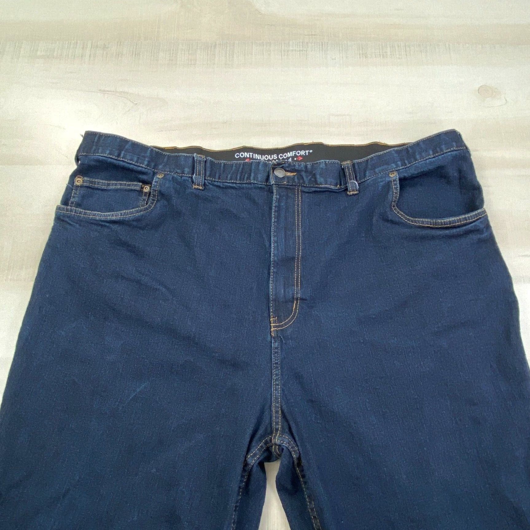 Vintage HB Blue High Rise Tapered Jeans Womens 46 (44 Waist) Size 32" / US 10 / IT 46 - 2 Thumbnail