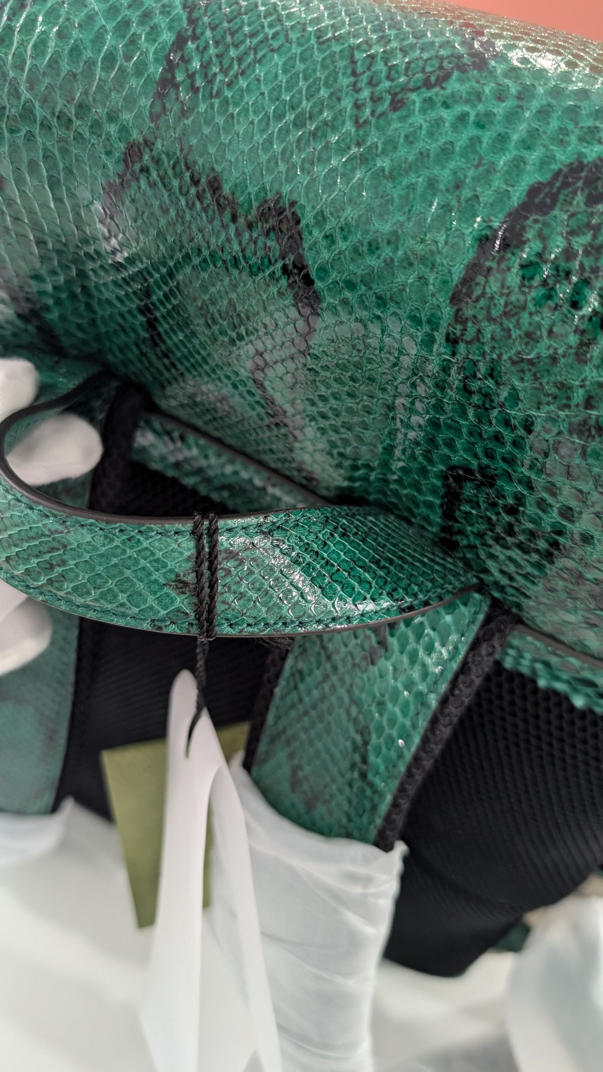 Gucci Gucci Emerald Python Backpack North America EXCLUSIVE Size ONE SIZE - 23 Thumbnail