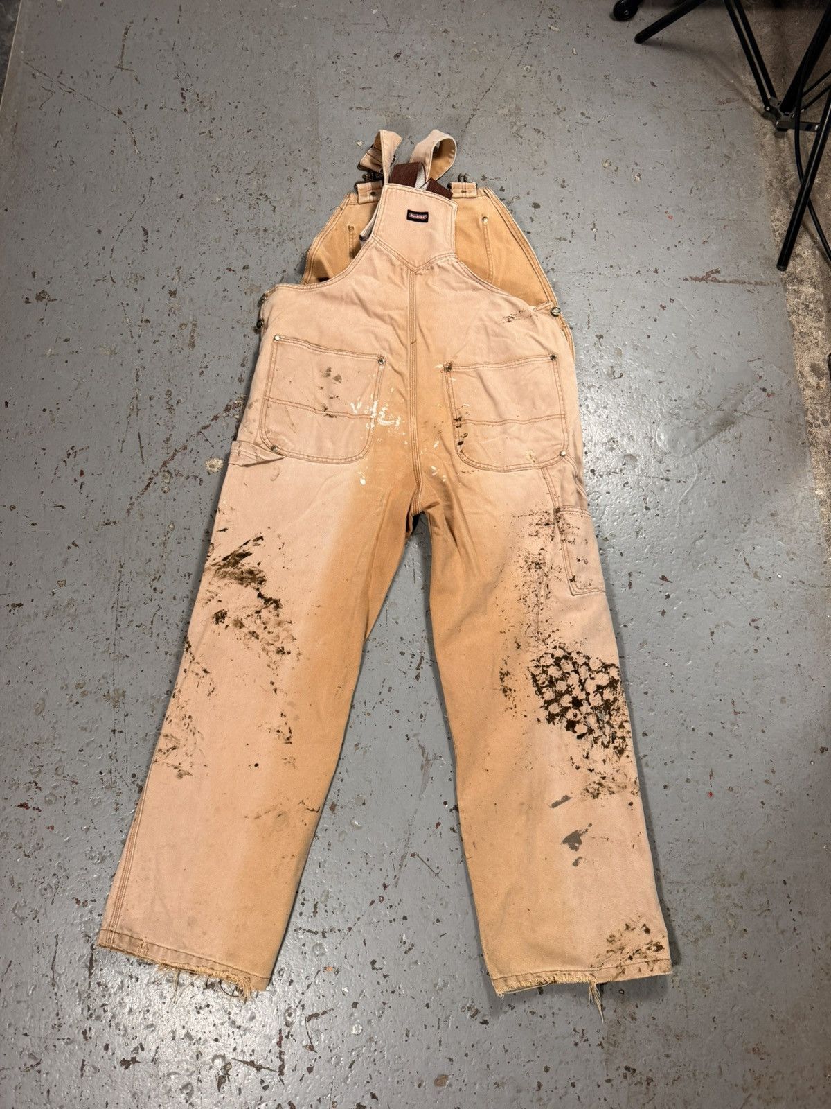 Dickies Insane Distressed Dickies Beige Painter Overalls Size US 42 / EU 58 - 2 Thumbnail