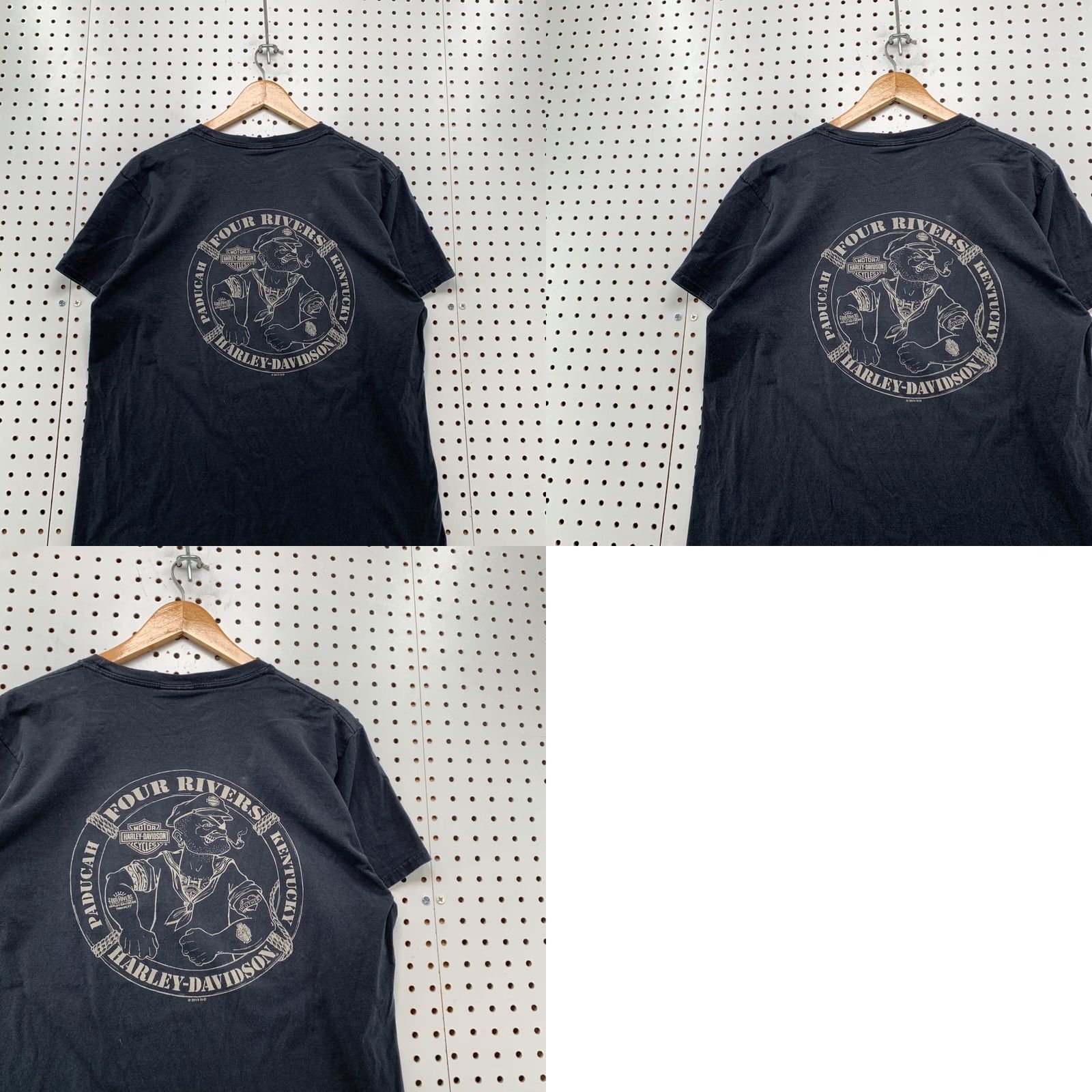 Harley Davidson Harley Davidson Skeleton Shirt Mens Large Black Four Rivers Kentucky 21x28 Size US L / EU 52-54 / 3 - 10 Thumbnail