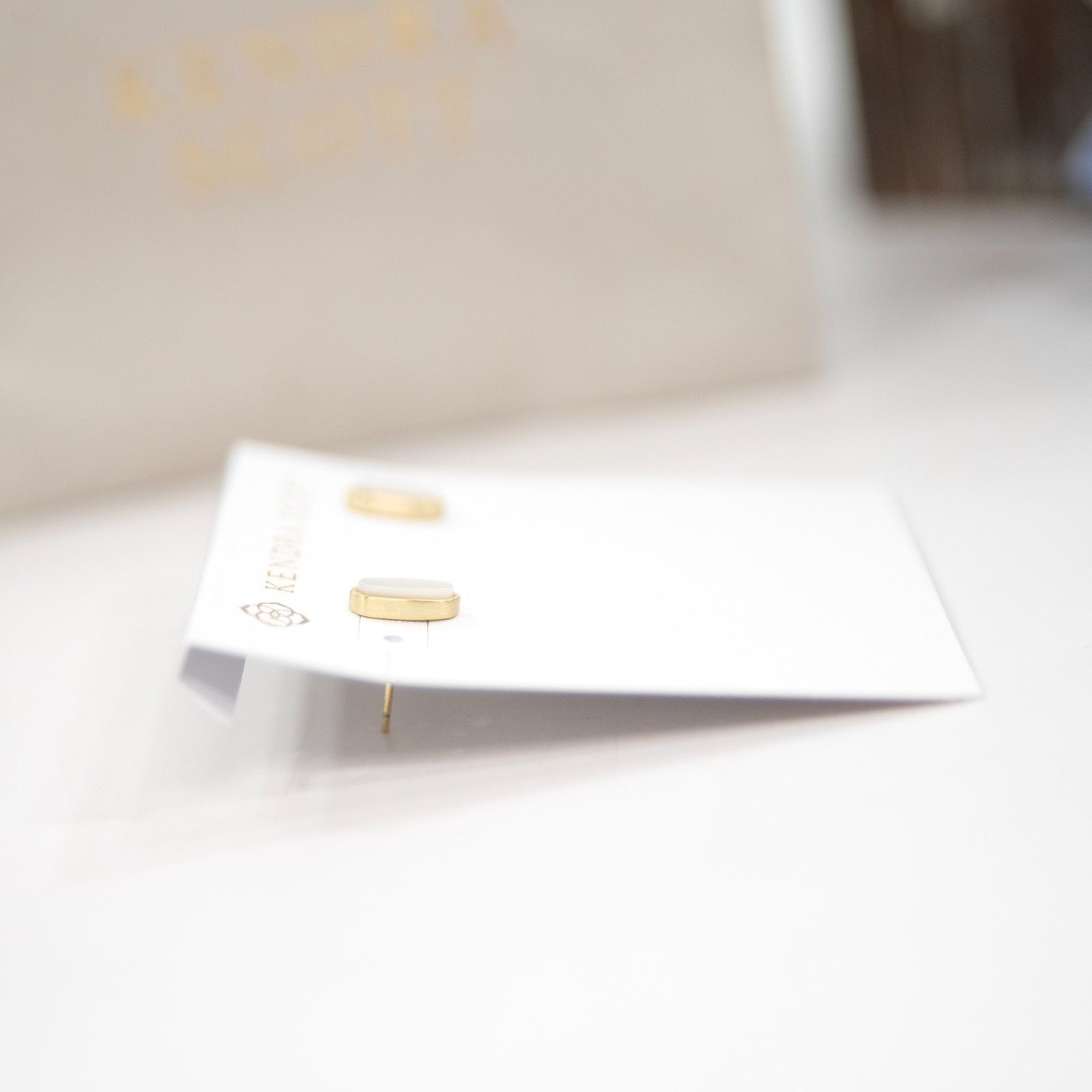 Kendra Scott Kendra Scott Mae Gold Plated Mother of Pearl Mini Stud Earri Size ONE SIZE - 5 Thumbnail