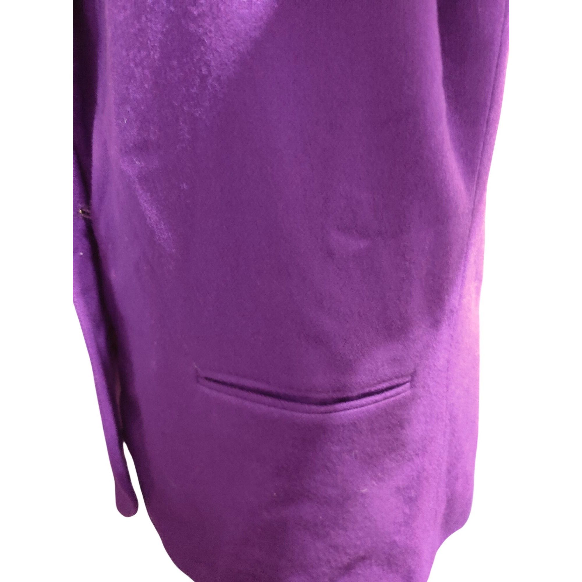 Vintage Vintage Adolfo International 12 Purple Wool Blazer Gold Butt Size XL / US 12-14 / IT 48-50 - 12 Thumbnail