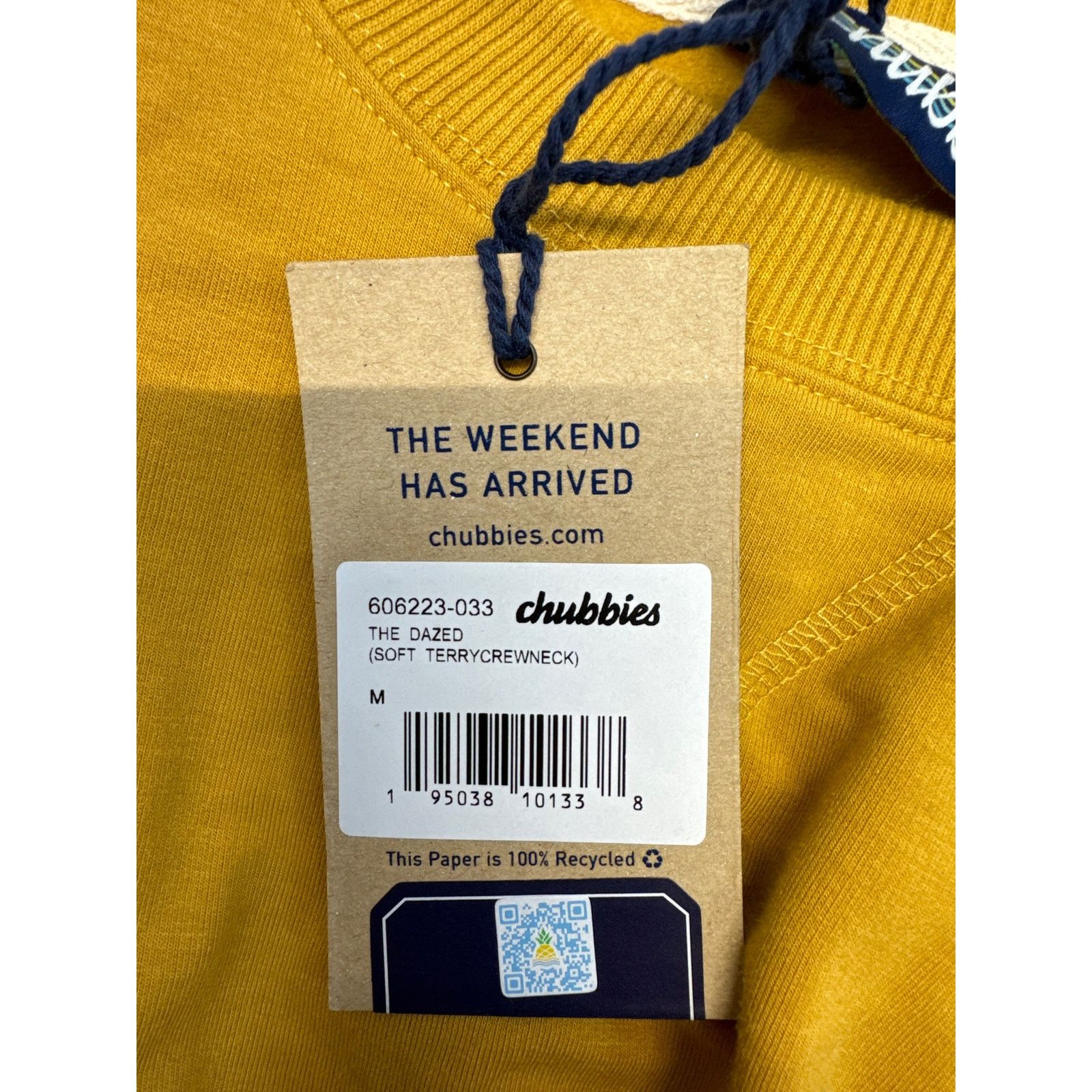 Chubbies Chubbies Gold Soft Terry Crewneck Sweatshirt men sz M Size US M / EU 48-50 / 2 - 7 Thumbnail