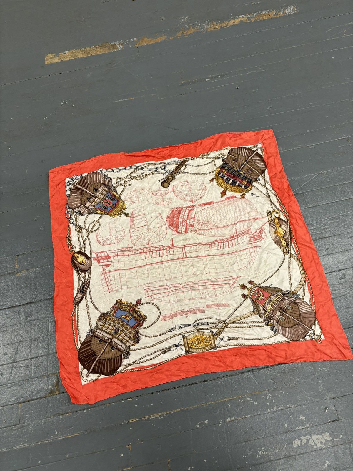 Designer × Vintage Vintage montero silk scarf Size ONE SIZE - 7 Thumbnail