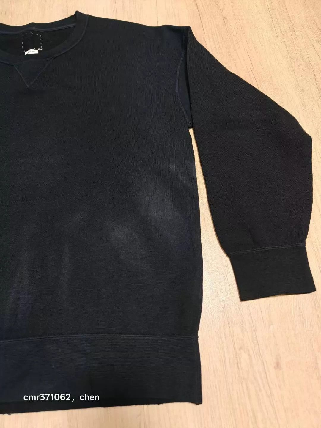 Visvim visvim 19ss jumbo sweat uneven dye blk 2 distressed Size US M / EU 48-50 / 2 - 4 Thumbnail