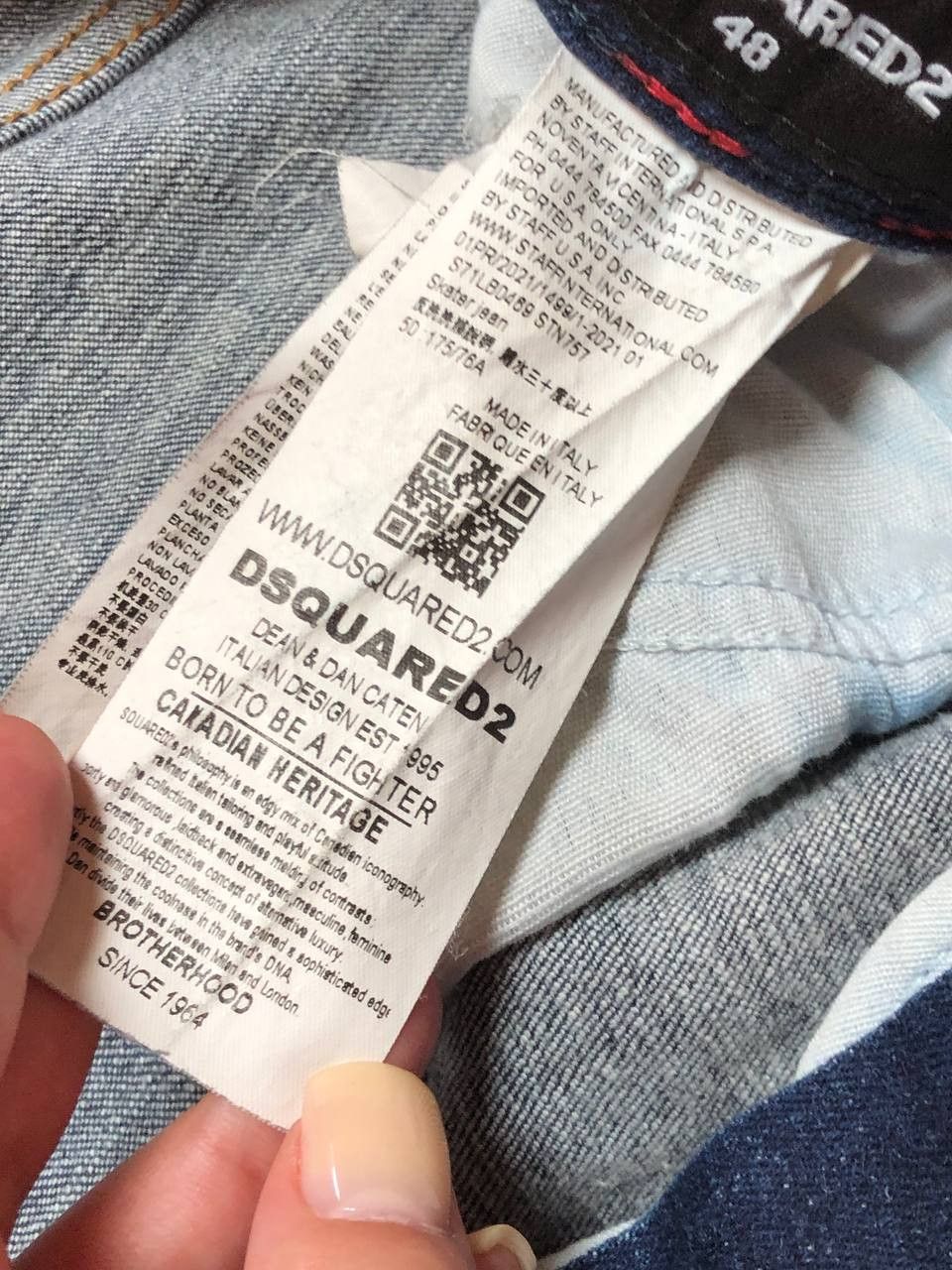Dsquared2 DSQUARED2 blue jeans crazy Y2K logo made in Italy Size US 32 / EU 48 - 3 Thumbnail