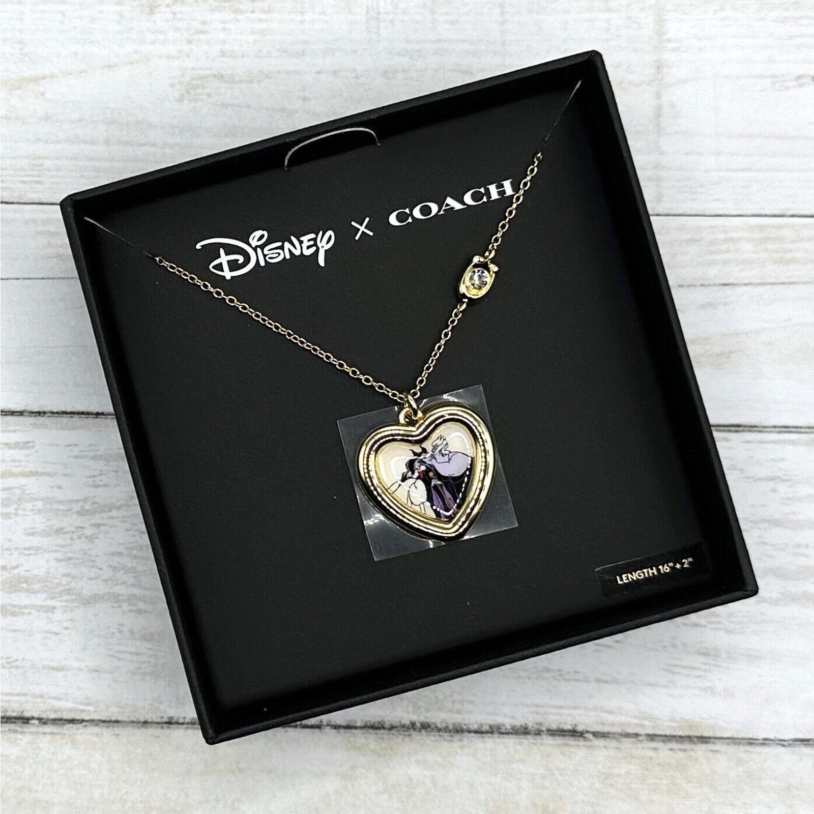 Coach Coach X Disney Villains Heart Necklace CD814 Size ONE SIZE - 1 Thumbnail