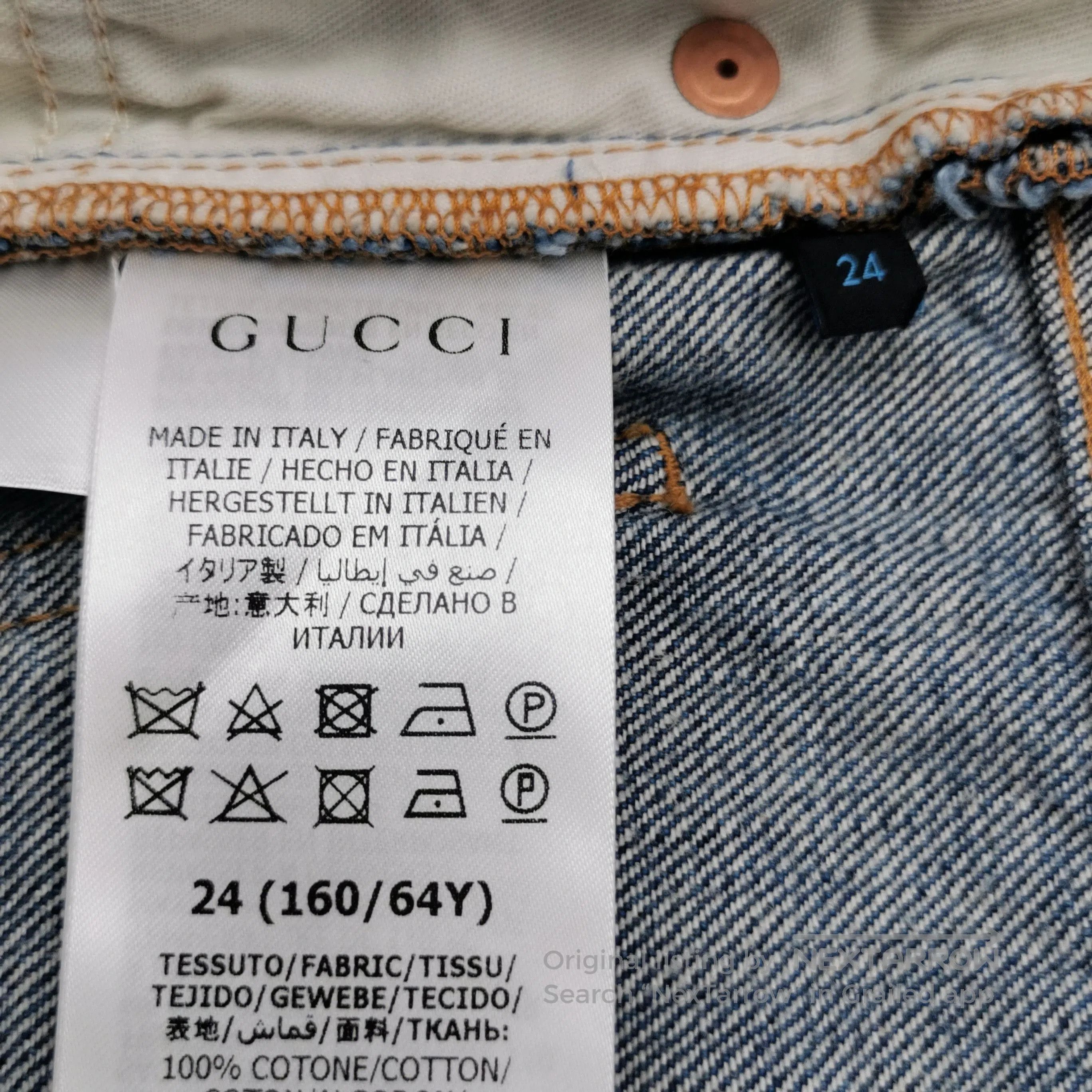 Gucci Gucci x Disney Donald Duck Denim Shorts XXS. Size 23" - 6 Thumbnail