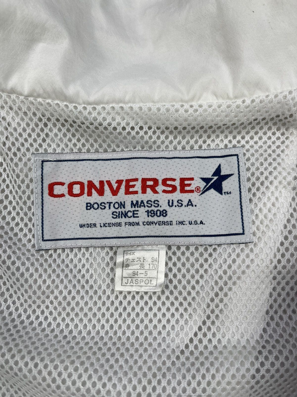 Converse Vintage Converse Side Chest Logo Button Up Coach Jackets Size US L / EU 52-54 / 3 - 13 Thumbnail
