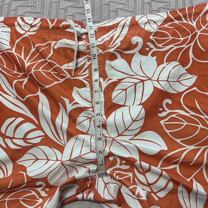 Castaway Clothing Castaways orange Hawaiian flower swim trunks size XL Size US 38 / EU 54 - 5 Thumbnail