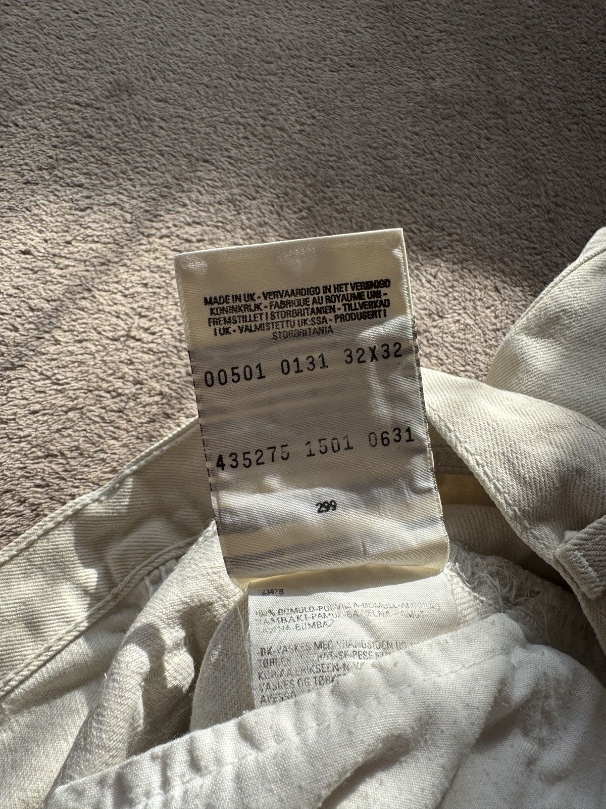 Levi's Vintage Clothing Levis 501 Y2K Vintage Straight Faded Jeans Helmut Lang Vibe Size US 32 / EU 48 - 6 Thumbnail