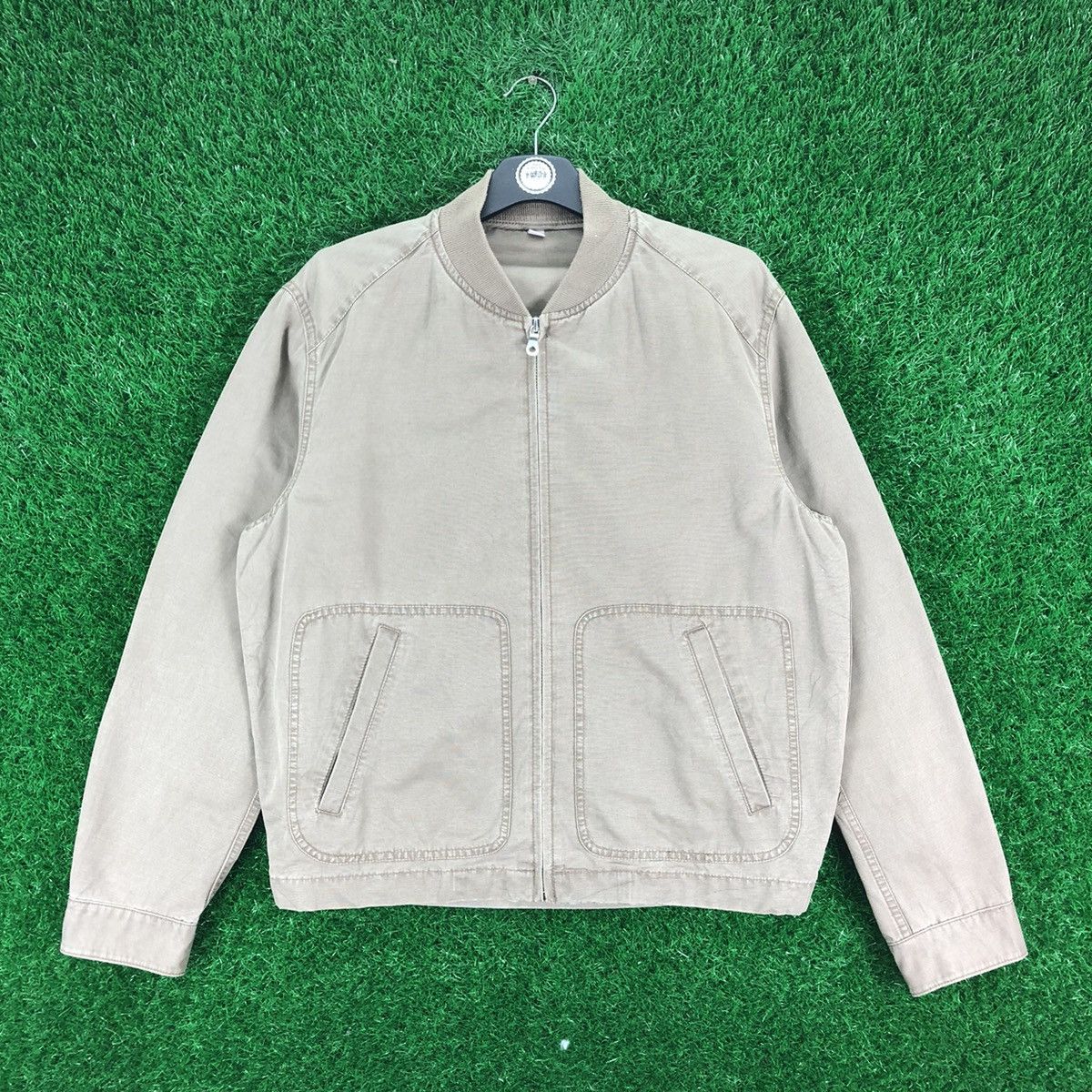 Uniqlo Vintage Y2K Uniqlo Bomber Jacket Style All Nude Size US L / EU 52-54 / 3 - 1 Thumbnail