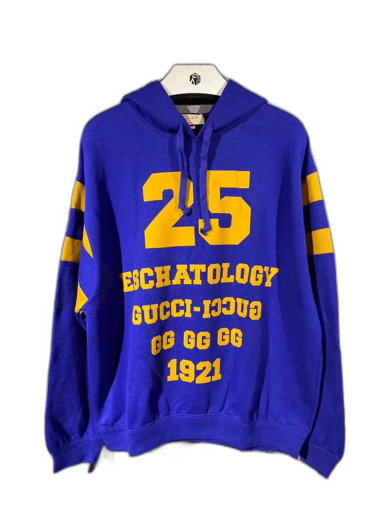 Gucci Gucci Blue Hoodie with Number 25 Size US M / EU 48-50 / 2 - 1 Thumbnail