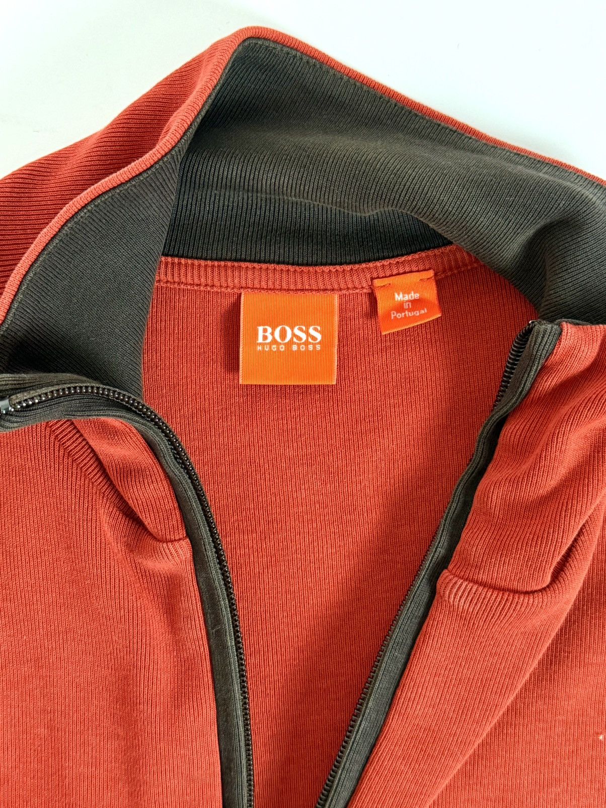 Hugo Boss Hugo Boss Orange Label Ribbed Quarter Zip Size US M / EU 48-50 / 2 - 6 Thumbnail