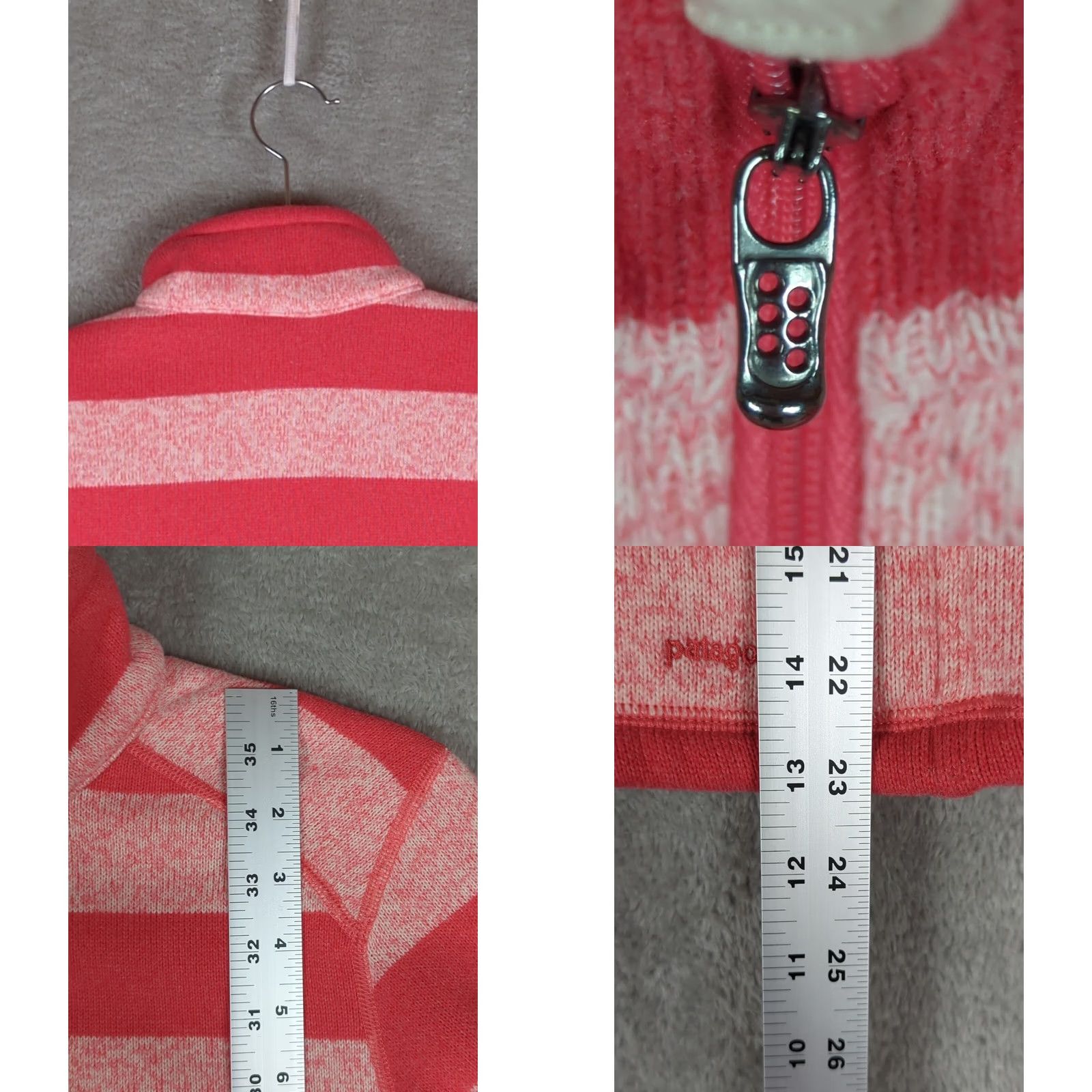 Patagonia Patagonia Better Sweater Fleece Pink Striped Pullover 1/4 Zip Size S Womens Size S / US 4 / IT 40 - 8 Thumbnail