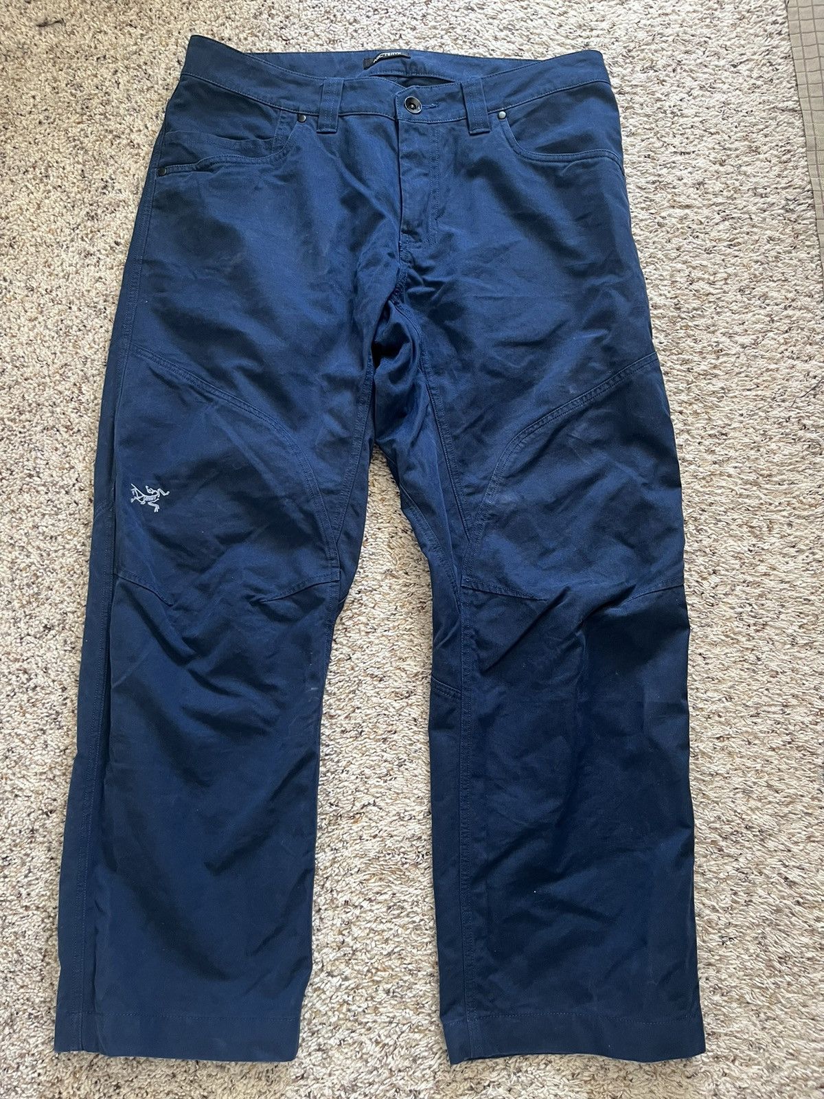 Image of Navy Arcteryx Cronin Pants, Men's (Size 34)