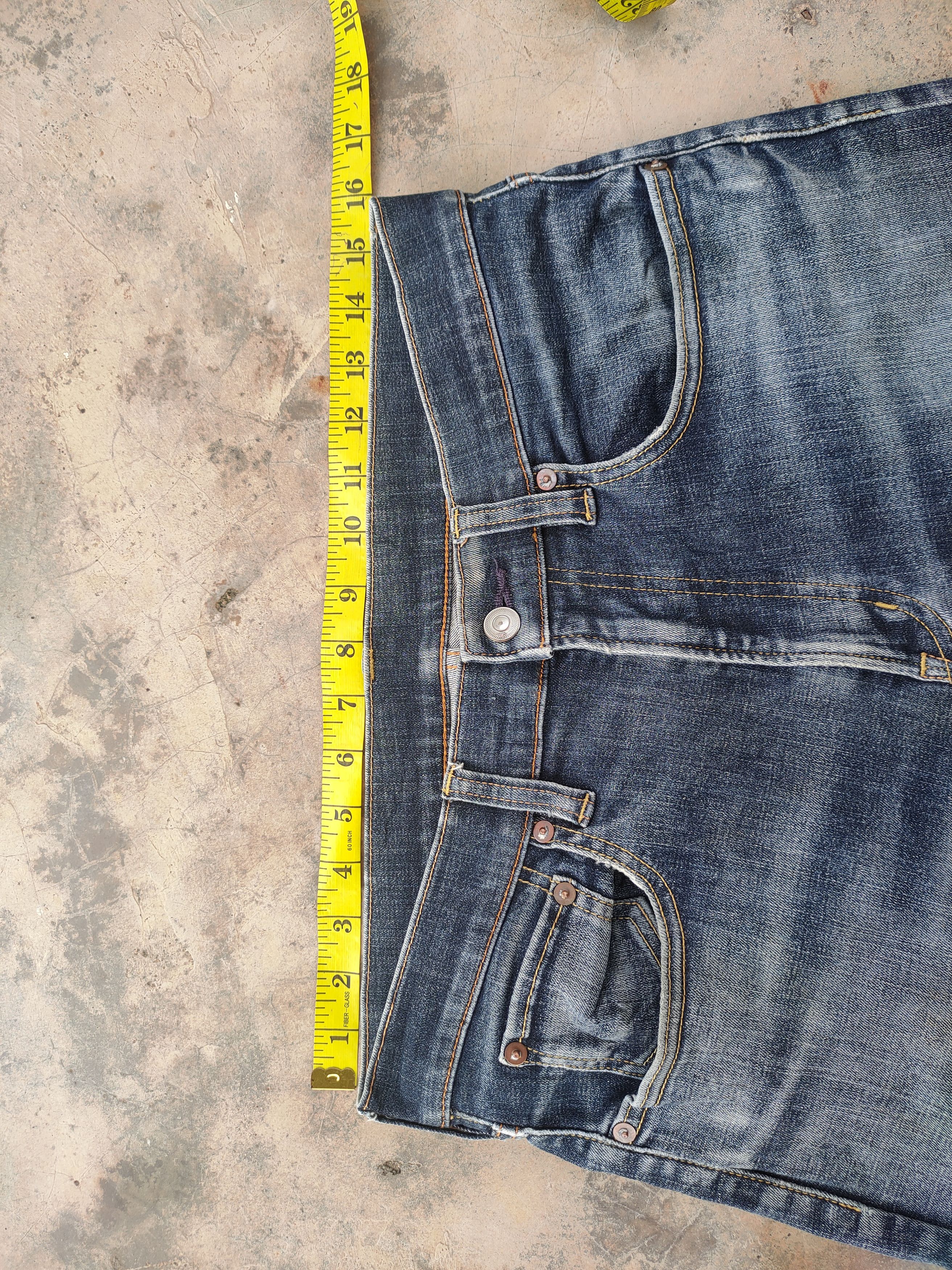 Japanese Brand VINTAGE JAPANESE SKINNY RIPPED FADED JEAN DENIM PANTS Size US 31 - 7 Thumbnail