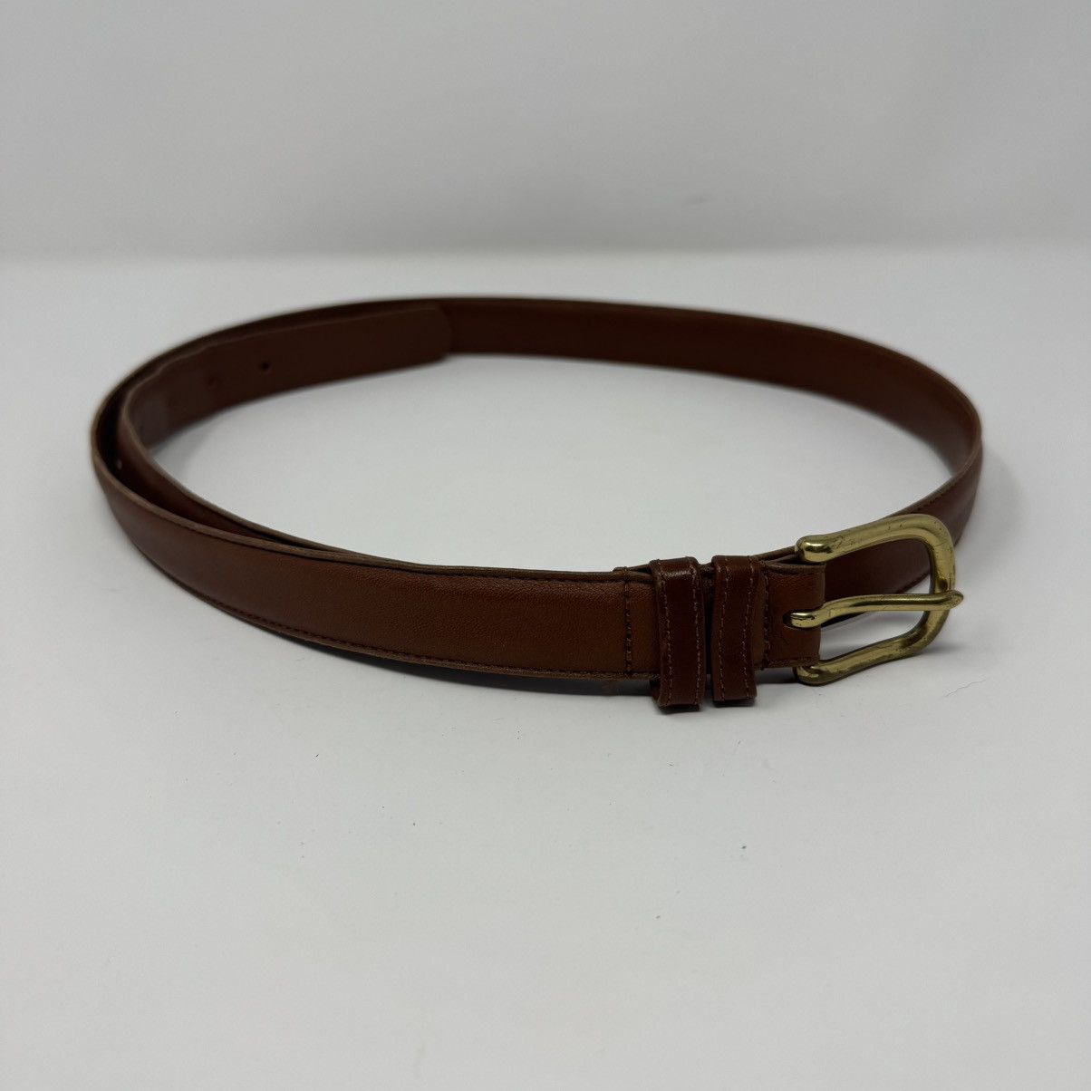 Coach vintage glove tanned cowhide leather belt in British tan & brass hardware Coach British Tan Leather Belt | 38 main image 2