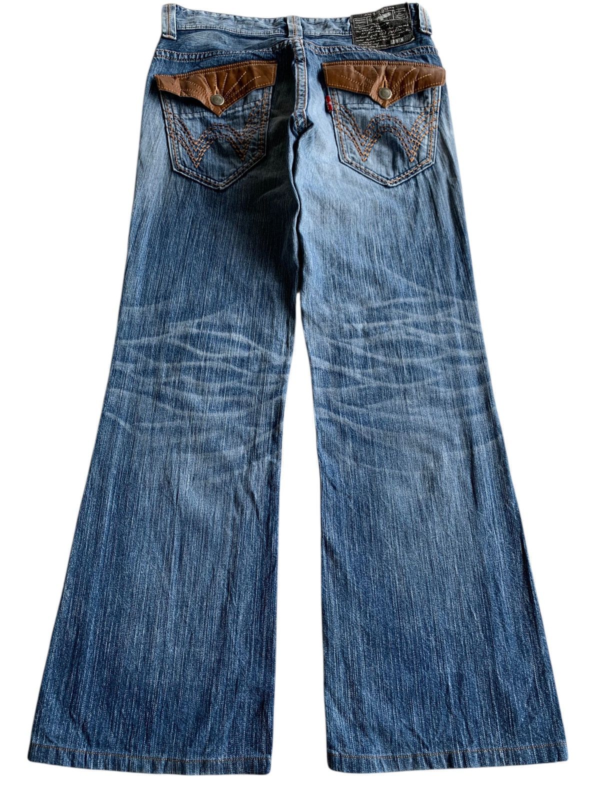 Edwin VINTAGE FLARE EDWIN XV NAVAJO FADED&RUSTY JAPANESE DENIM Size US 34 / EU 50 - 4 Thumbnail