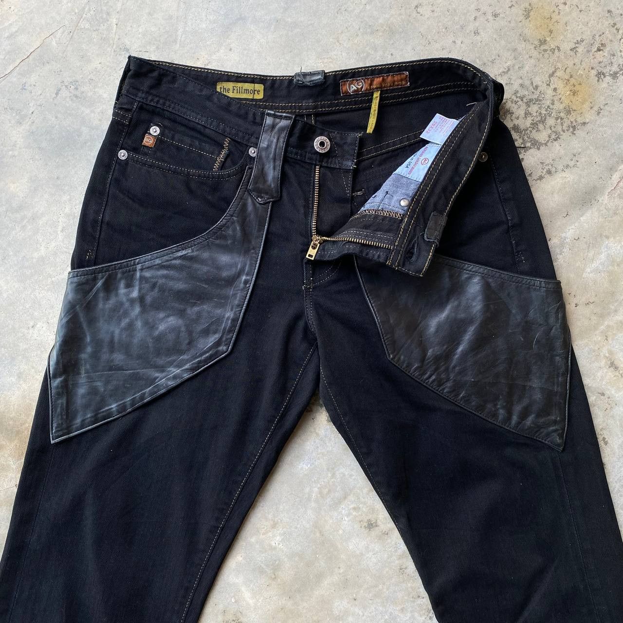 AG Adriano Goldschmied FLARE AG Adriano Goldschmied "The Fillmore" Leather Western Size US 29 - 4 Thumbnail