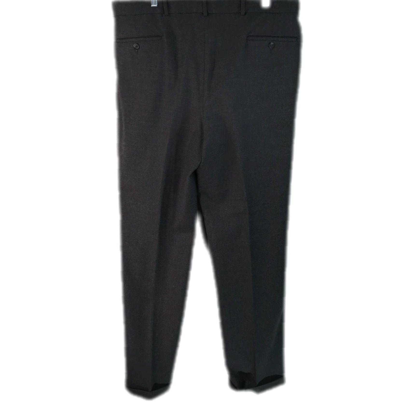 Vintage VINTAGE Ballin Mens Dress Pants Size 36 Black Straight Leg Pleated Front Business Casual Formal Size US 36 / EU 52 - 2 Thumbnail