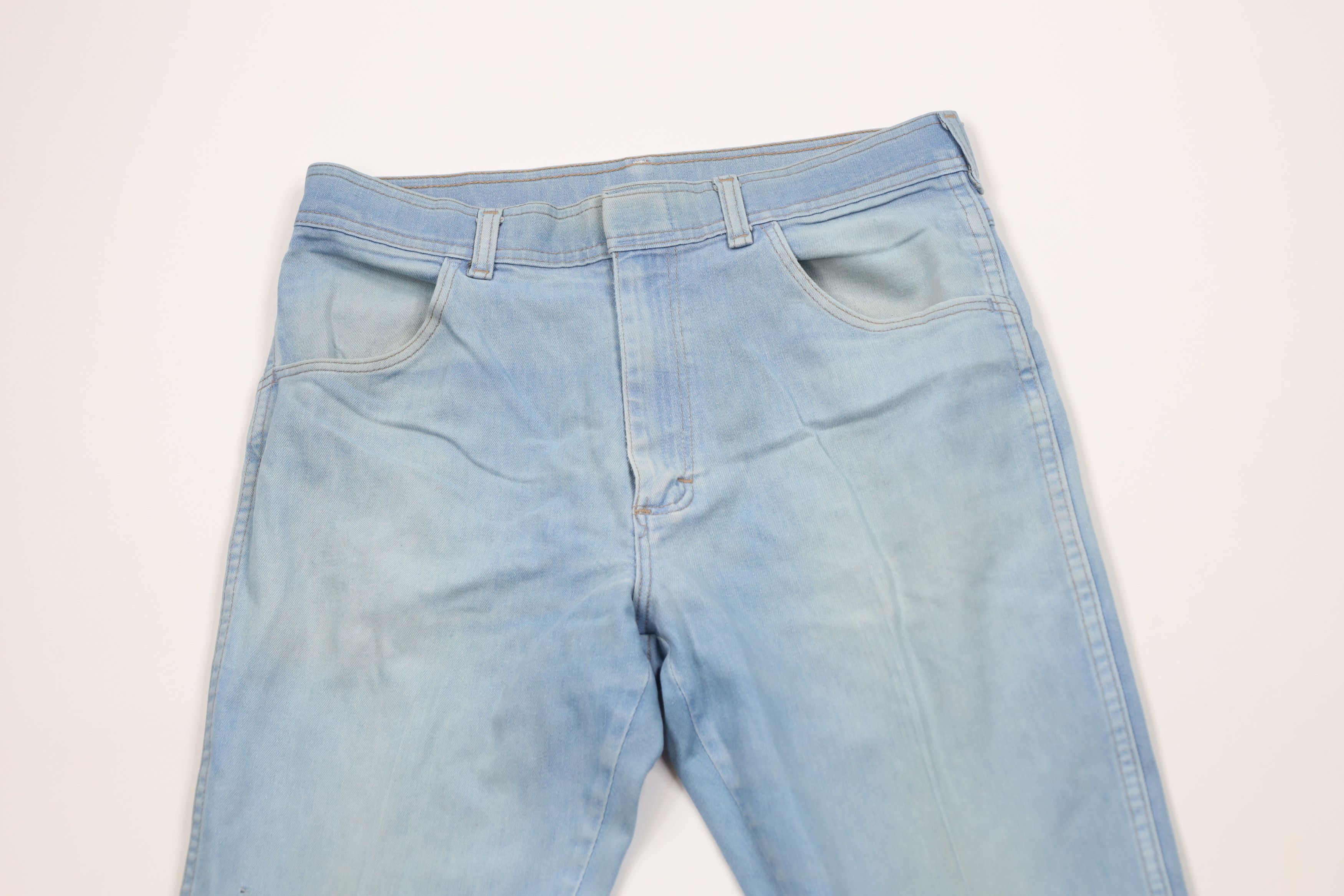 Vintage Vintage 70s Streetwear Flared Bootcut Denim Jeans Blue USA Size US 30 / EU 46 - 2 Thumbnail