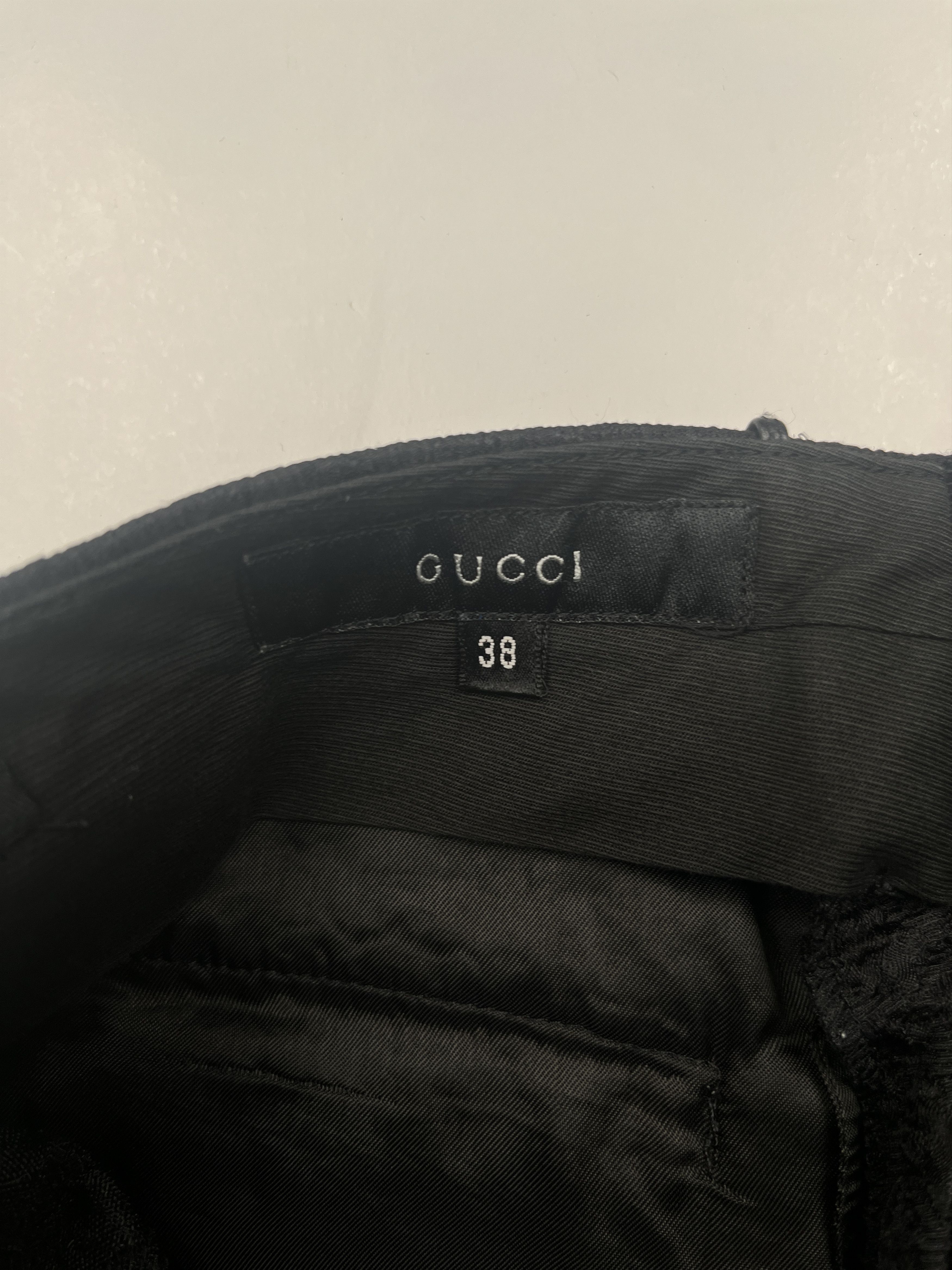 Gucci Gucci Black Animal Print Bell Bottom Pants Size 26" / US 2 / IT 38 - 3 Thumbnail