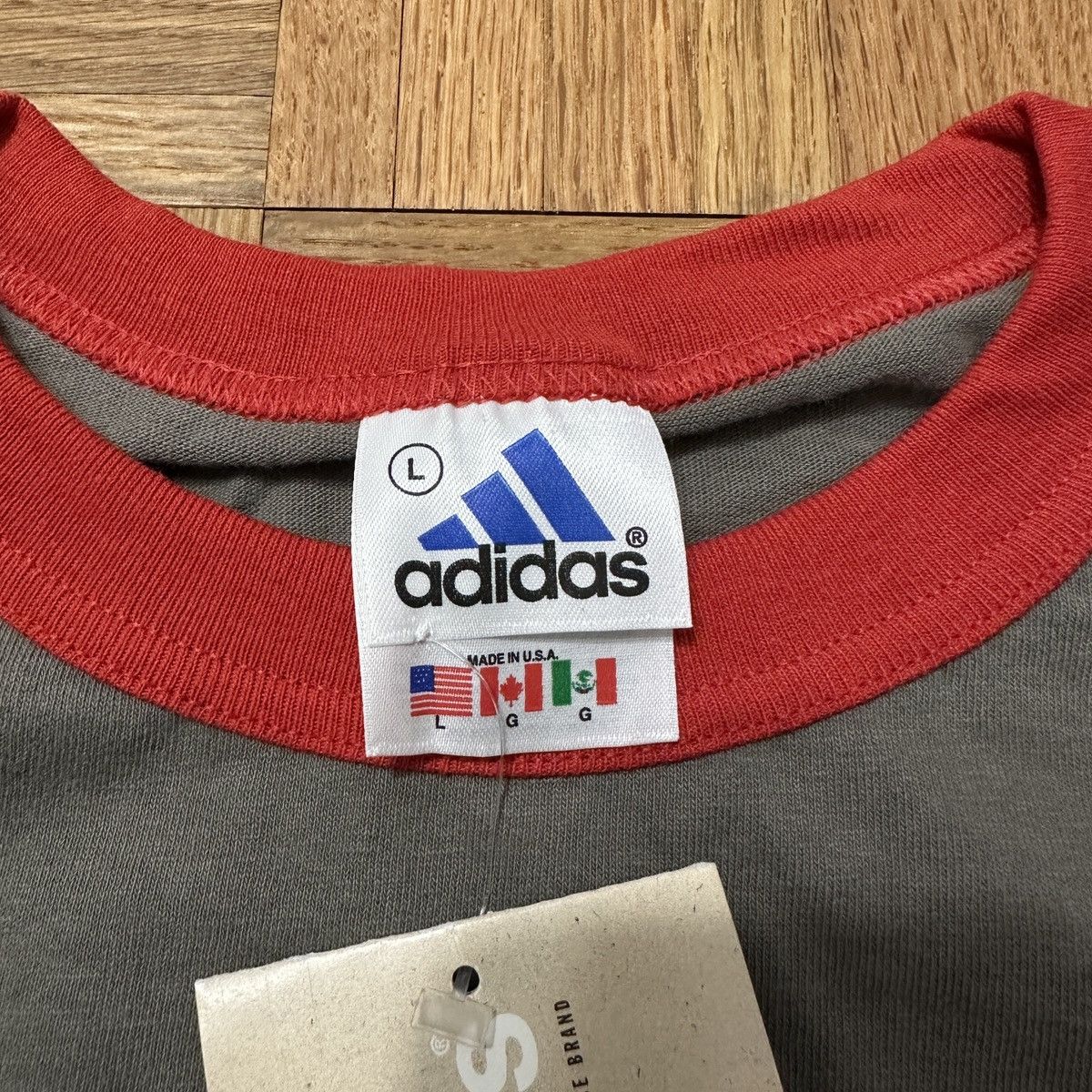 Adidas Vintage Adidas ringer tee Size US L / EU 52-54 / 3 - 4 Thumbnail