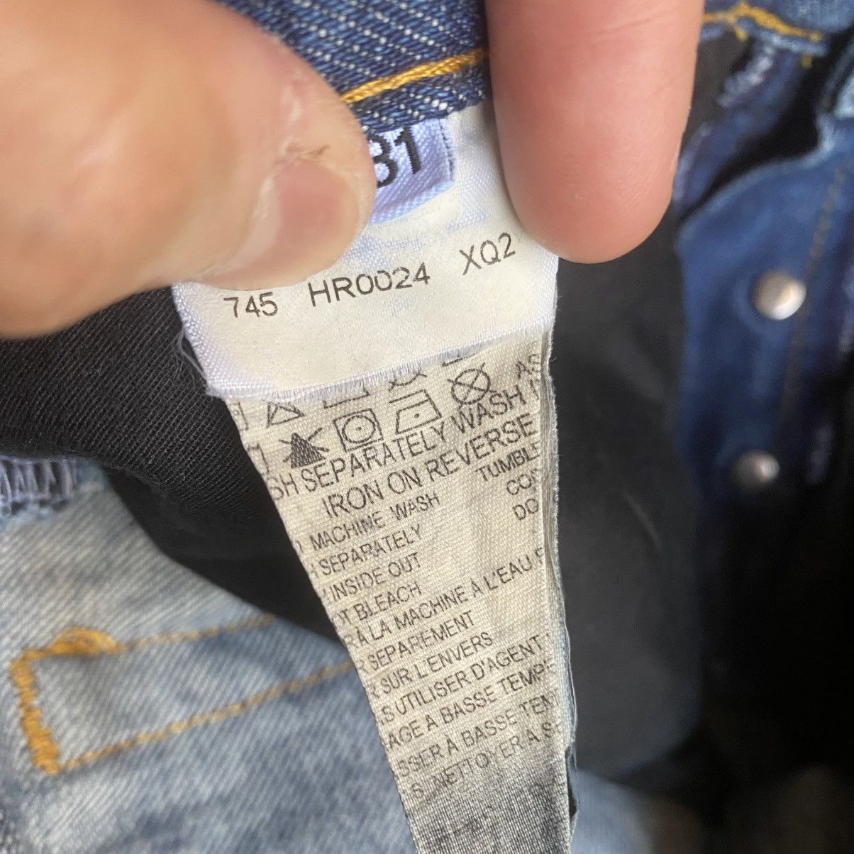 Helmut Lang Archive Coatd Denim Low Waist Contour Fit Size US 31 - 5 Thumbnail